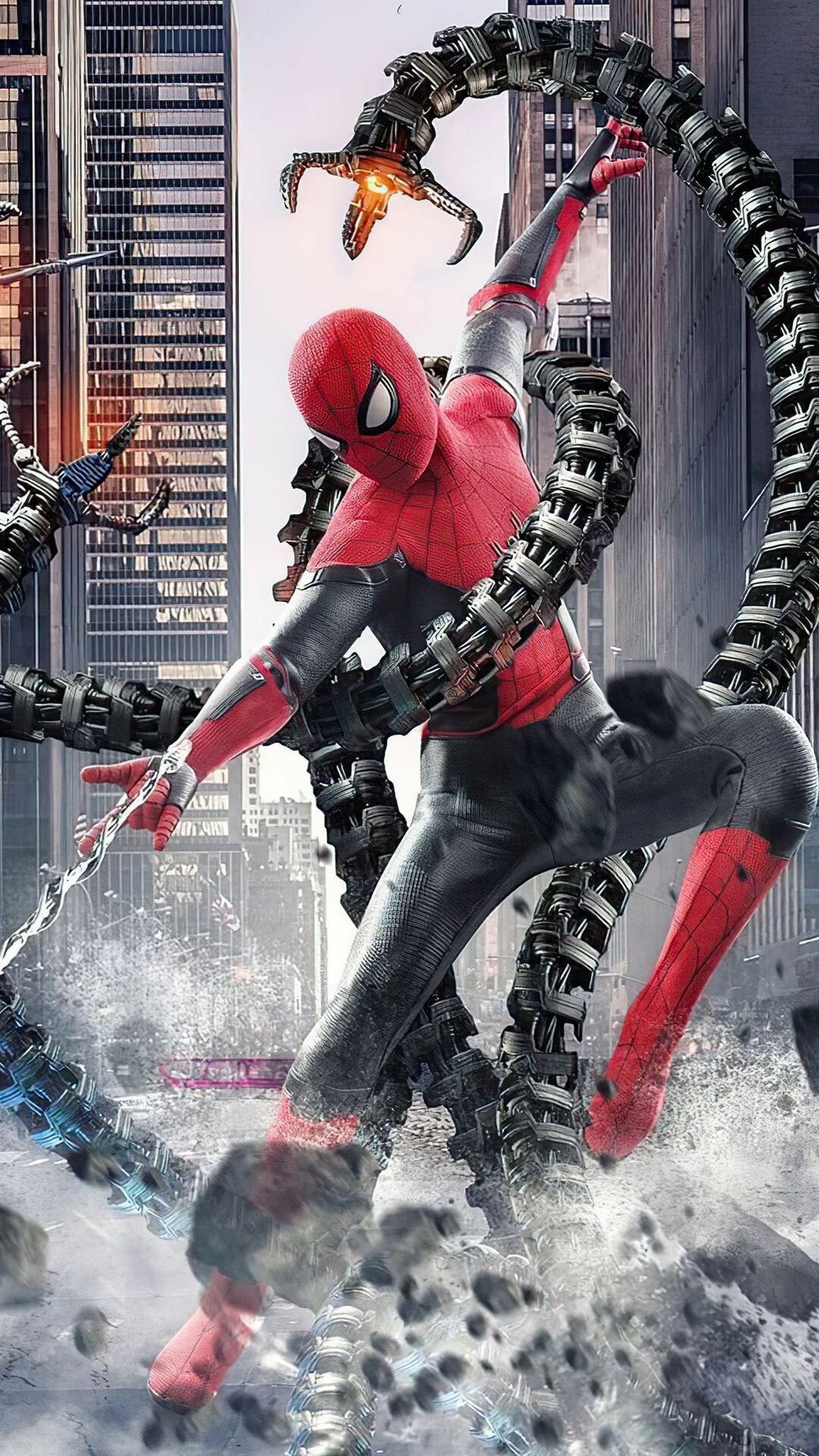 Spider-Man: No Way Home: Tom Holland, The first $1 billion-grossing movie of the pandemic at the global box office. 1080x1920 Full HD Wallpaper.