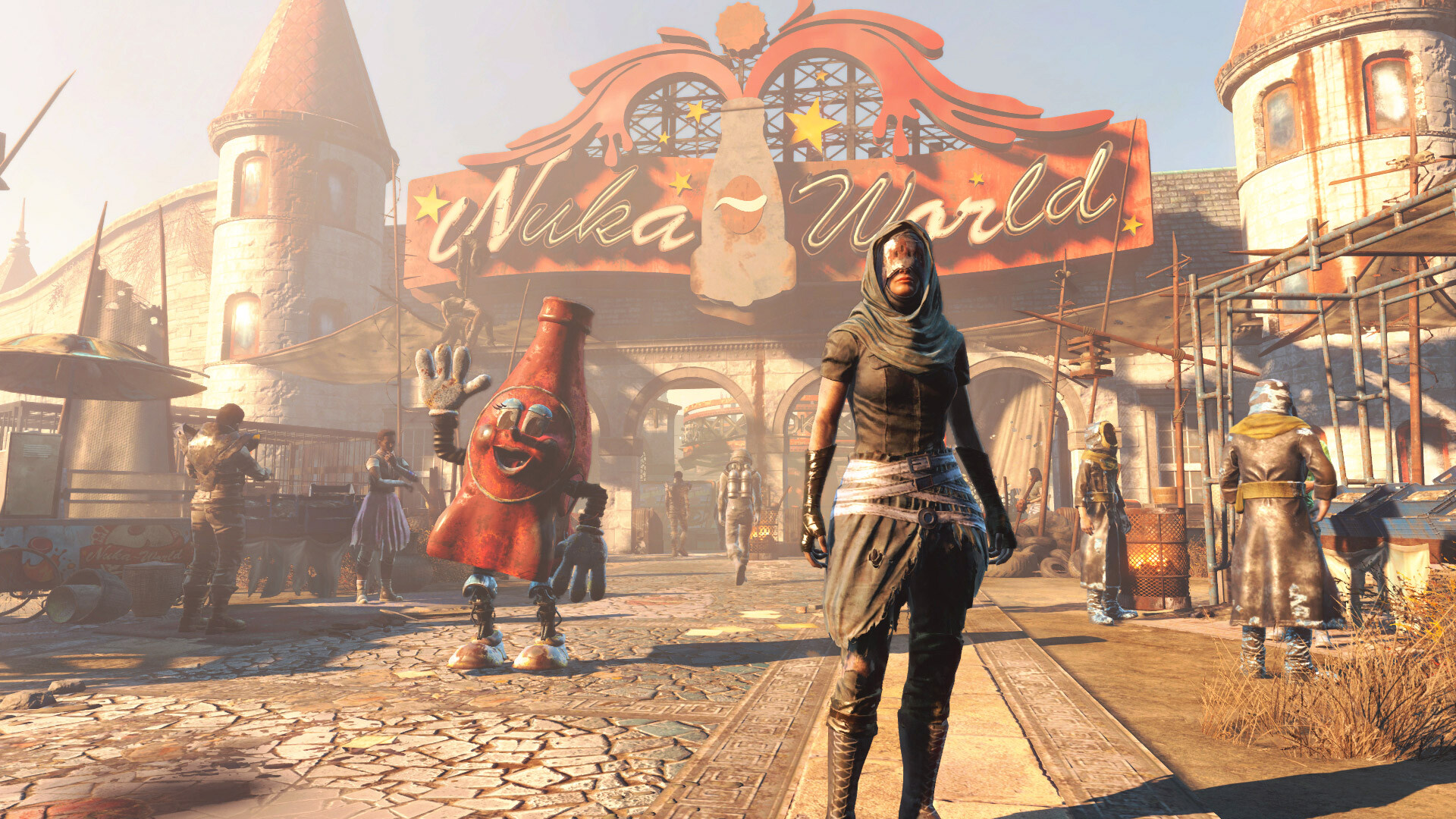 Fallout: Nuka-World, The sixth add-on for FO4, Begins after level 30. 1920x1080 Full HD Background.