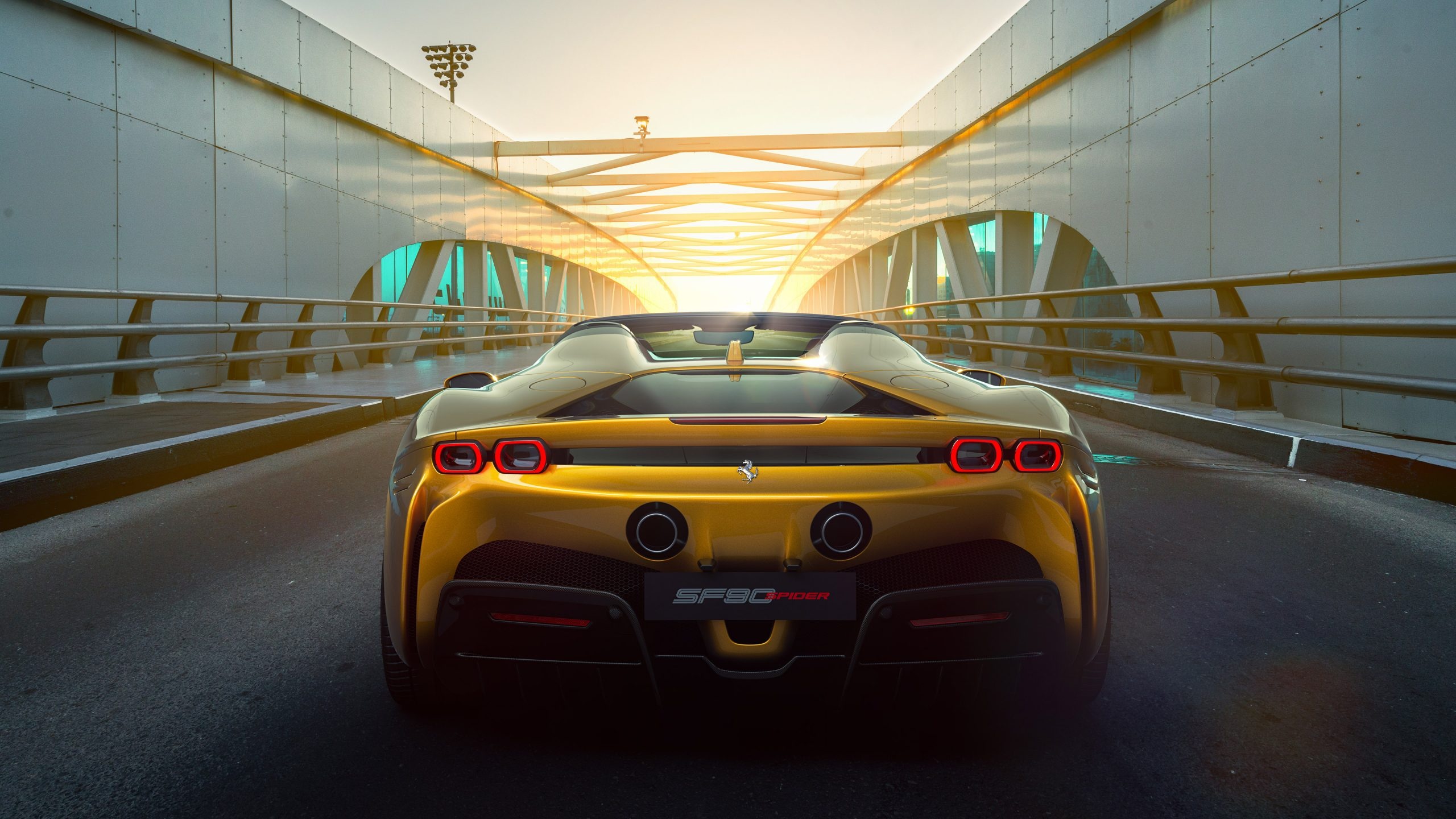Ferrari SF90, Exhilarating speed, Open-top luxury, Thrilling drive, 2560x1440 HD Desktop