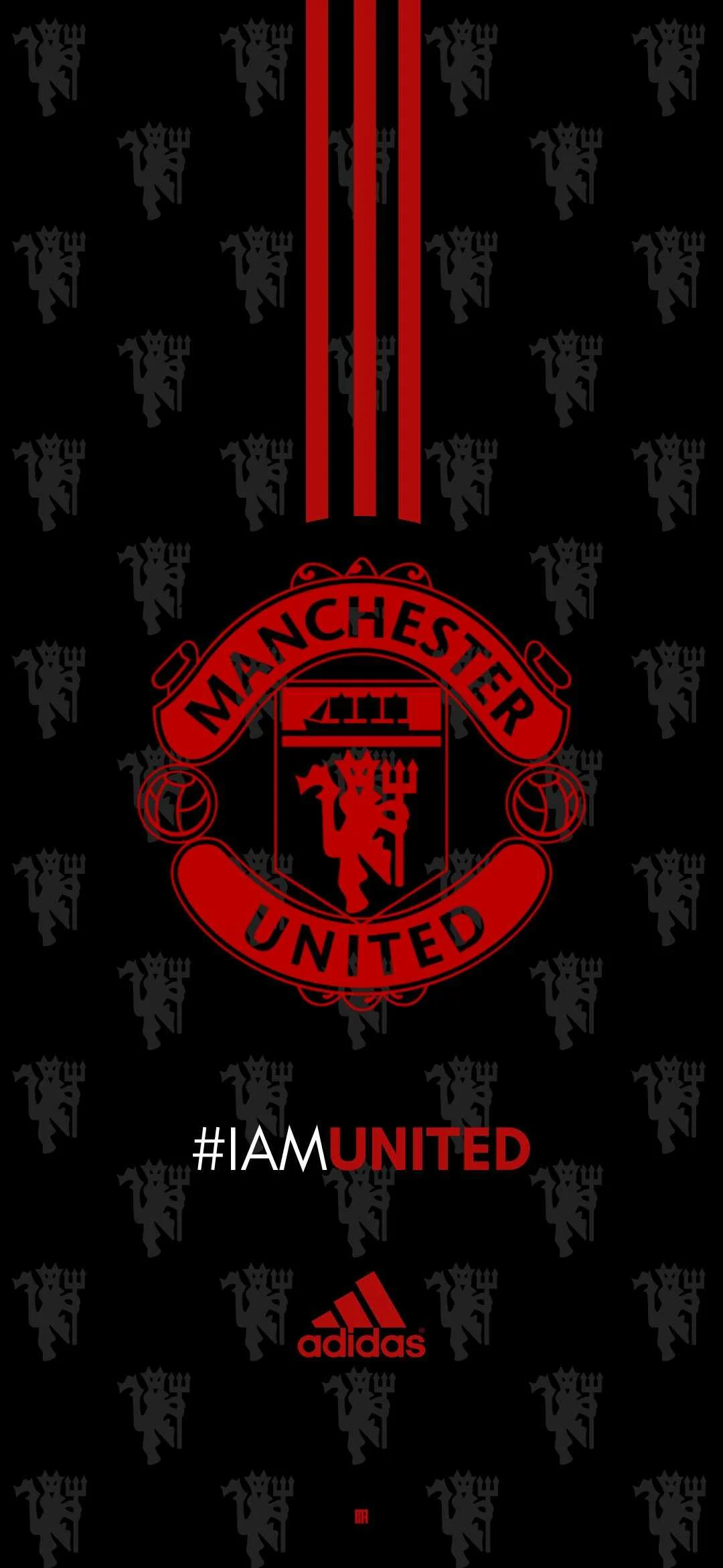 Manchester United: Became the first English team to compete in the European Cup in 1957. 1080x2340 HD Background.