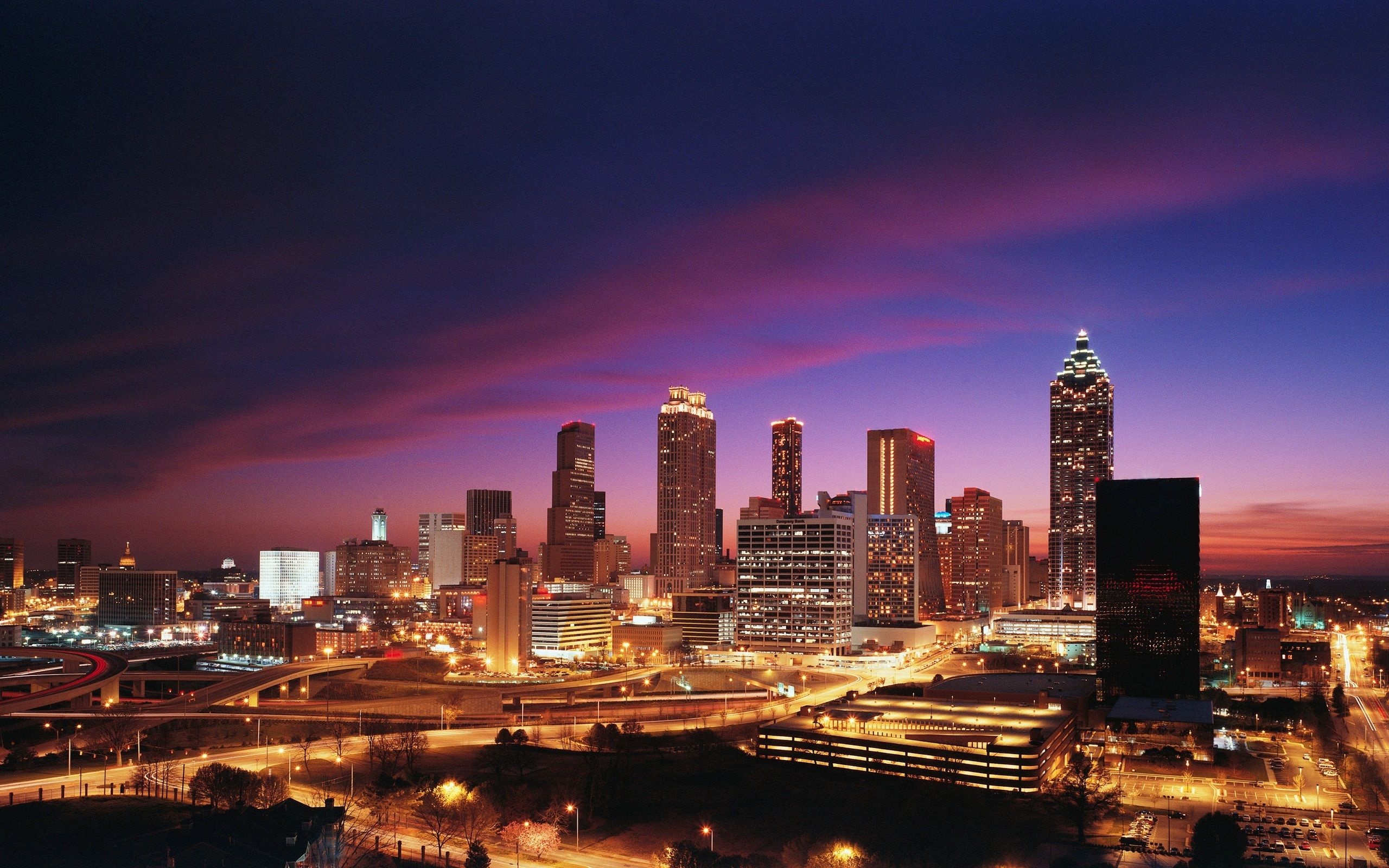 Atlanta Skyline, Travels, Atlanta wallpapers, Top free, 2560x1600 HD Desktop