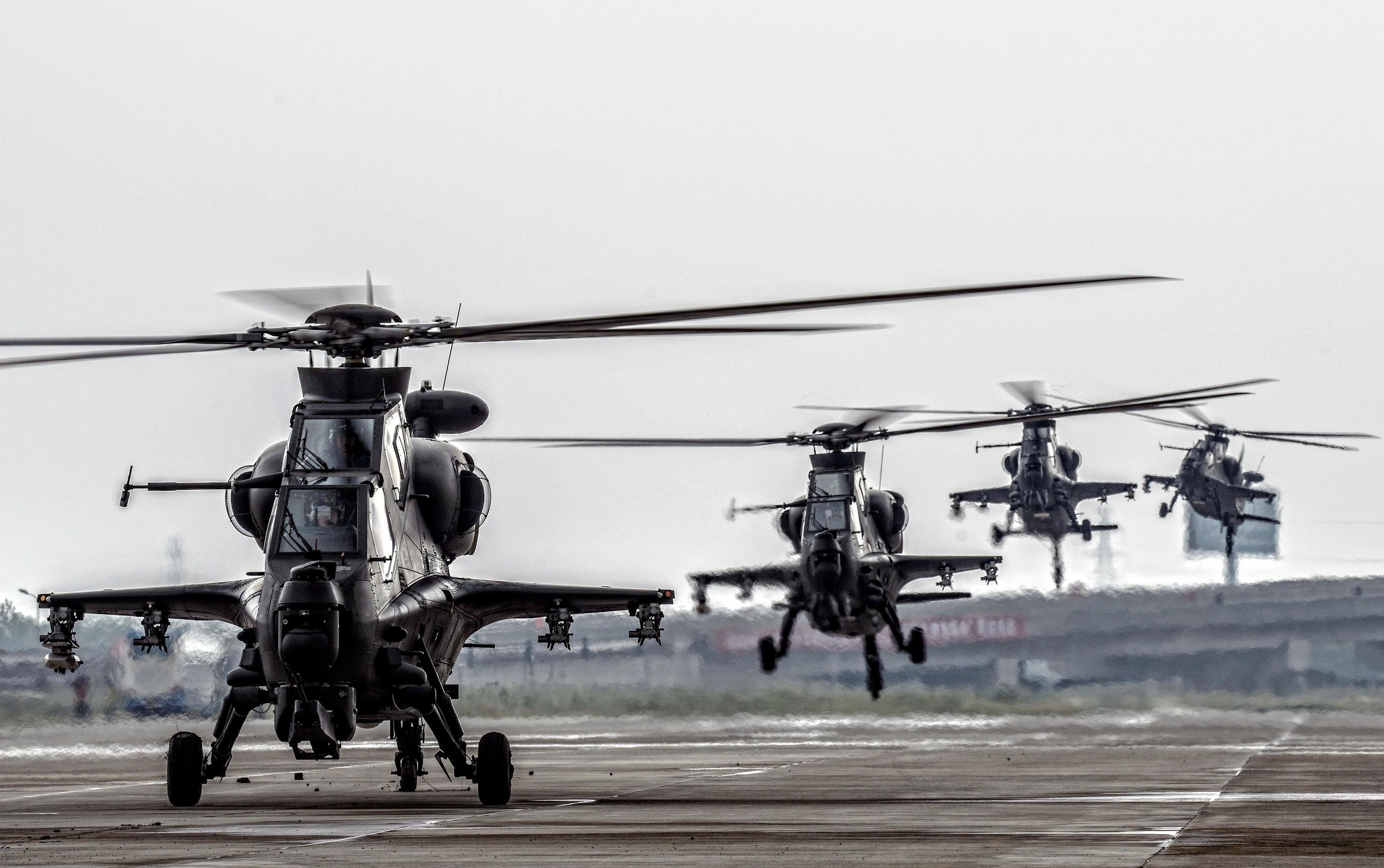 CAIC WZ-10, HD wallpapers, Attack helicopter, China Air Force, 2950x1850 HD Desktop