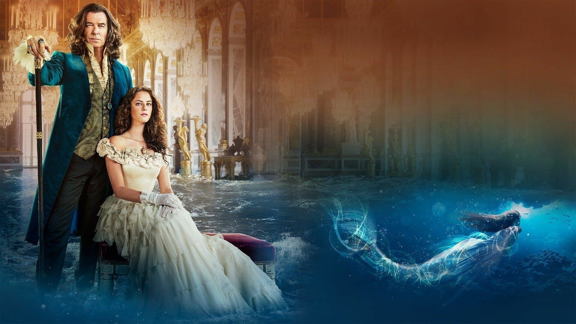 The King's Daughter (2022): In an attempt to become immortal, King Louis XIV catches a mermaid to take away her life force, Fantasy film. 1920x1080 Full HD Background.