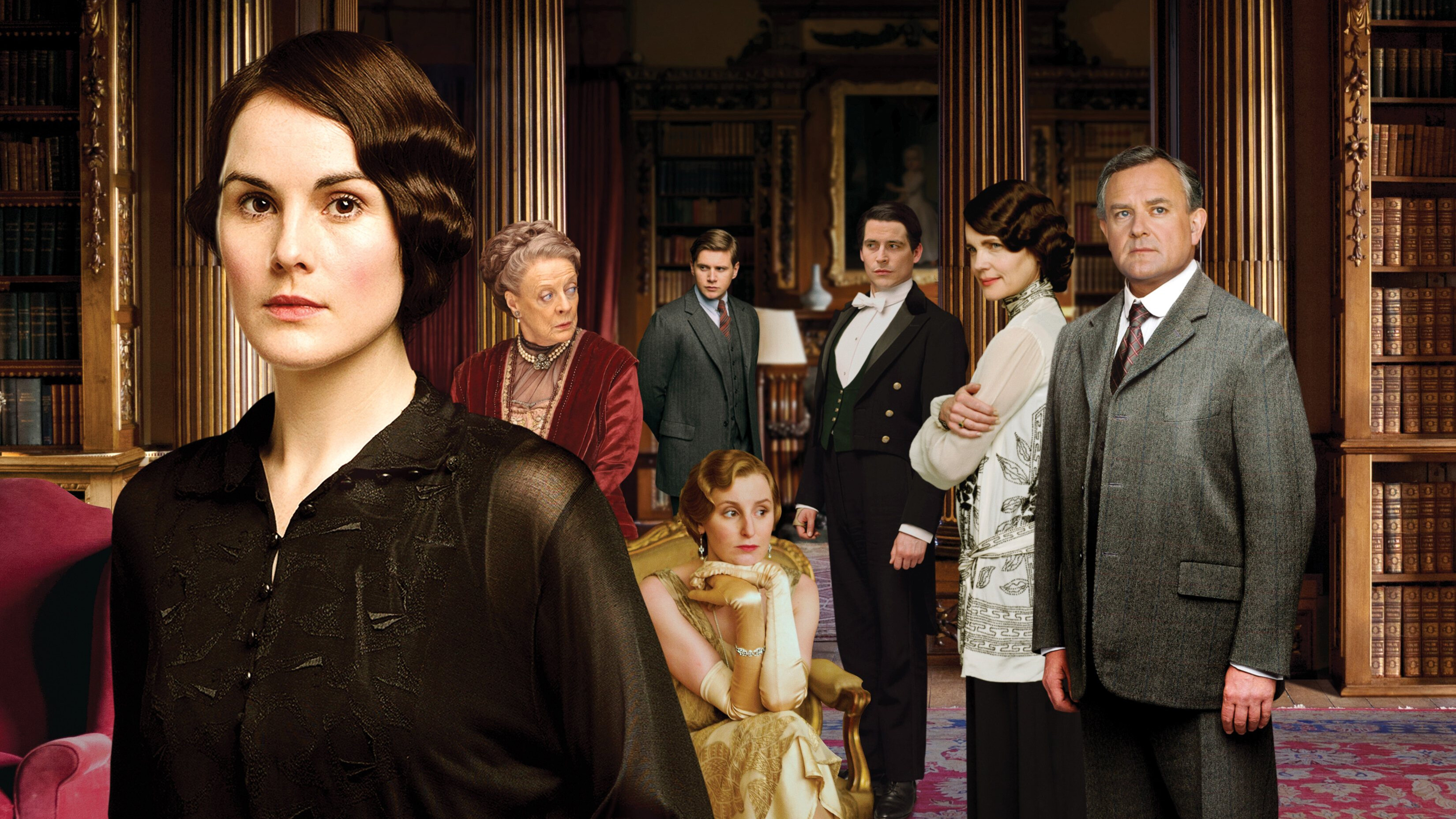 Downton Abbey: TV show depicts the lives of the aristocratic Crawley family and their domestic servants. 3300x1860 HD Wallpaper.
