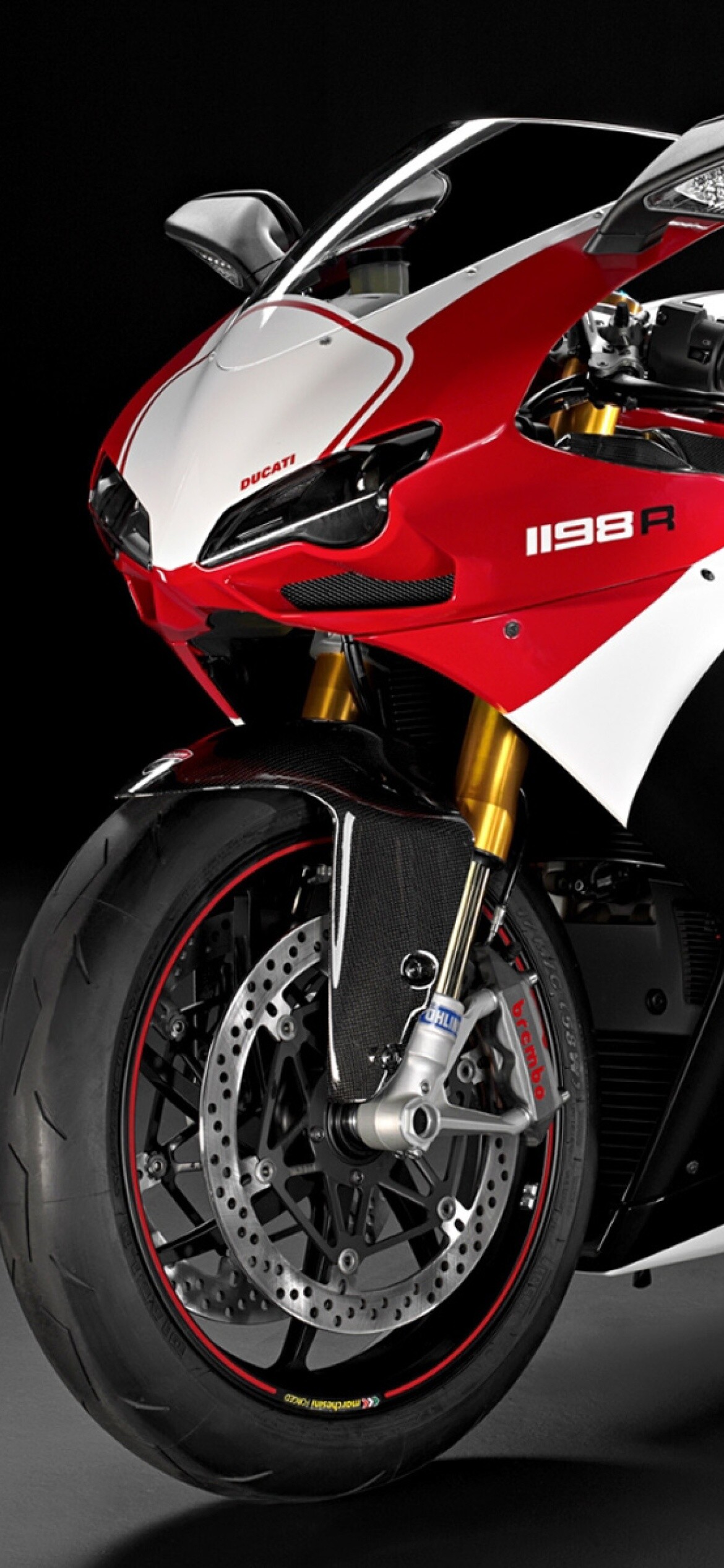 Ducati: Superbike, 1198 R model, A sport bike made by from 2009 to 2011. 1170x2540 HD Wallpaper.
