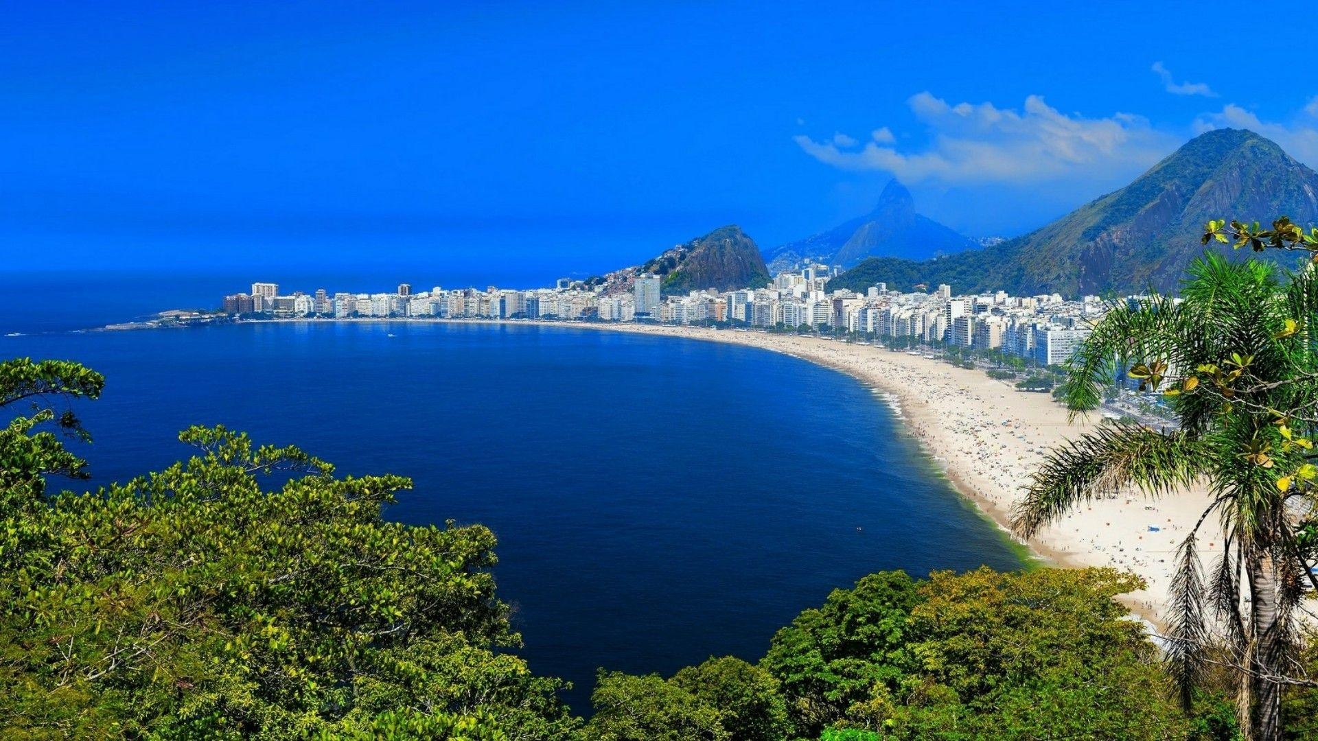 Sun-kissed beach, Stunning panorama, Coastal retreat, Exotic destination, 1920x1080 Full HD Desktop