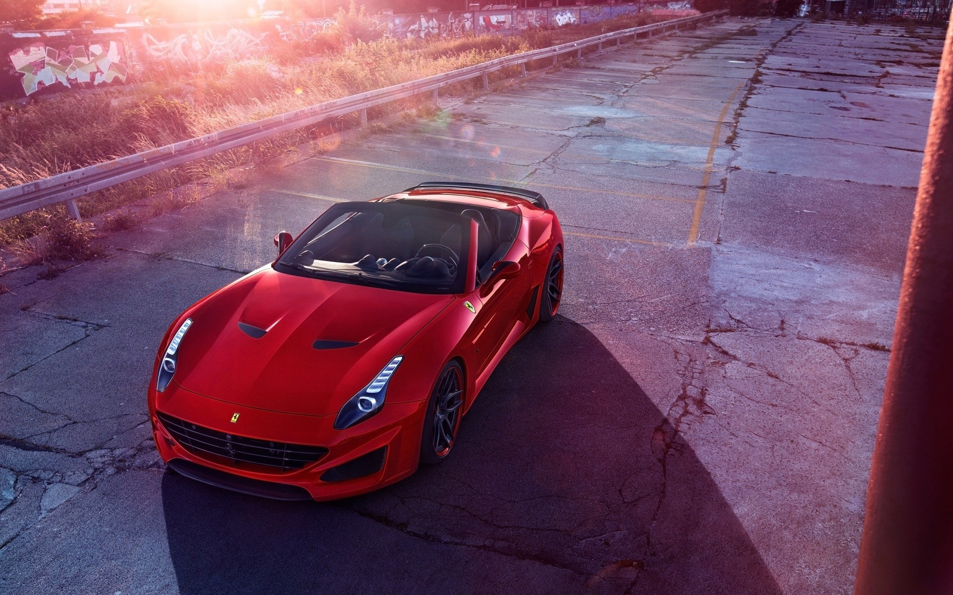 Ferrari California T, Red sports car, High-performance vehicle, Luxury and speed, 1920x1200 HD Desktop
