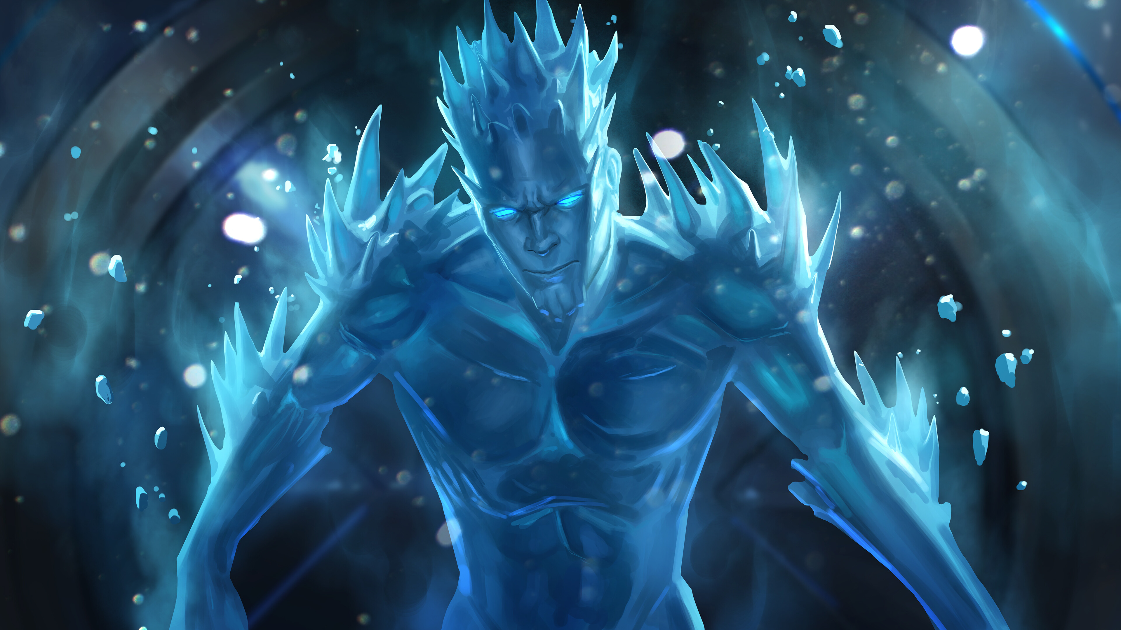 Iceman, Marvel-Held, Schicker Superhelden-Look, Mobilspiel, 3840x2160 4K Desktop