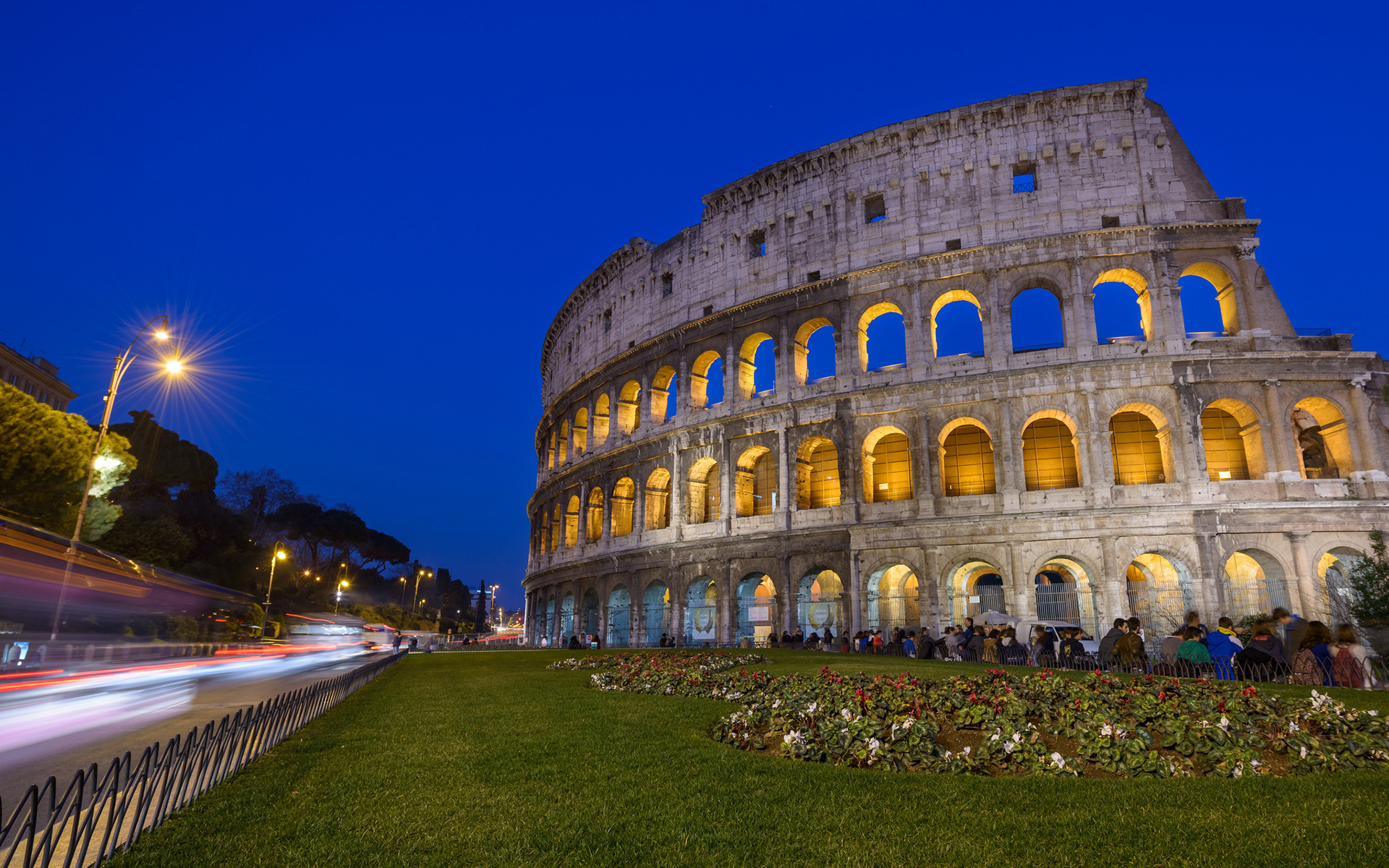 Rome: Colosseum at night, Italy, Architecture. 1920x1200 HD Wallpaper.