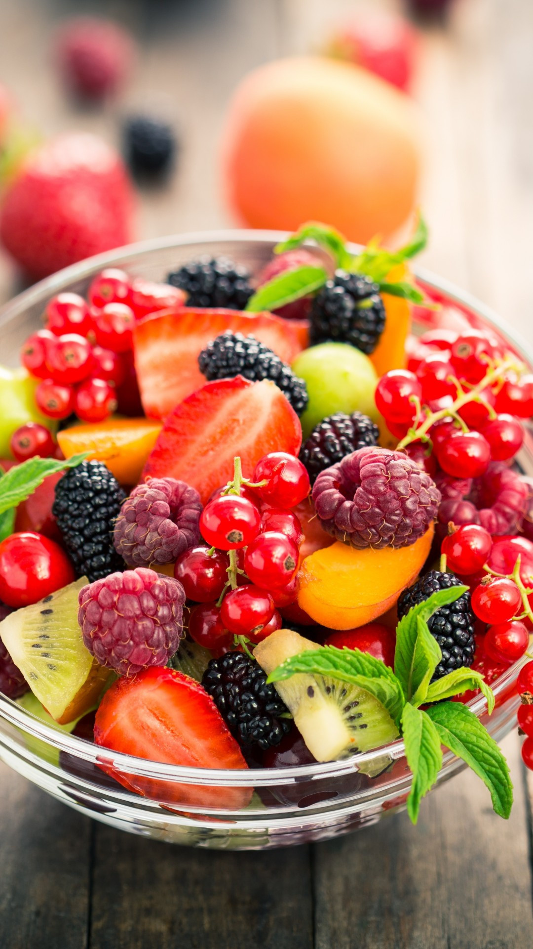 Refreshing fruit bowl, Vibrant wallpapers, Perfect for iPhone 8, Delicious and juicy, 1080x1920 Full HD Phone