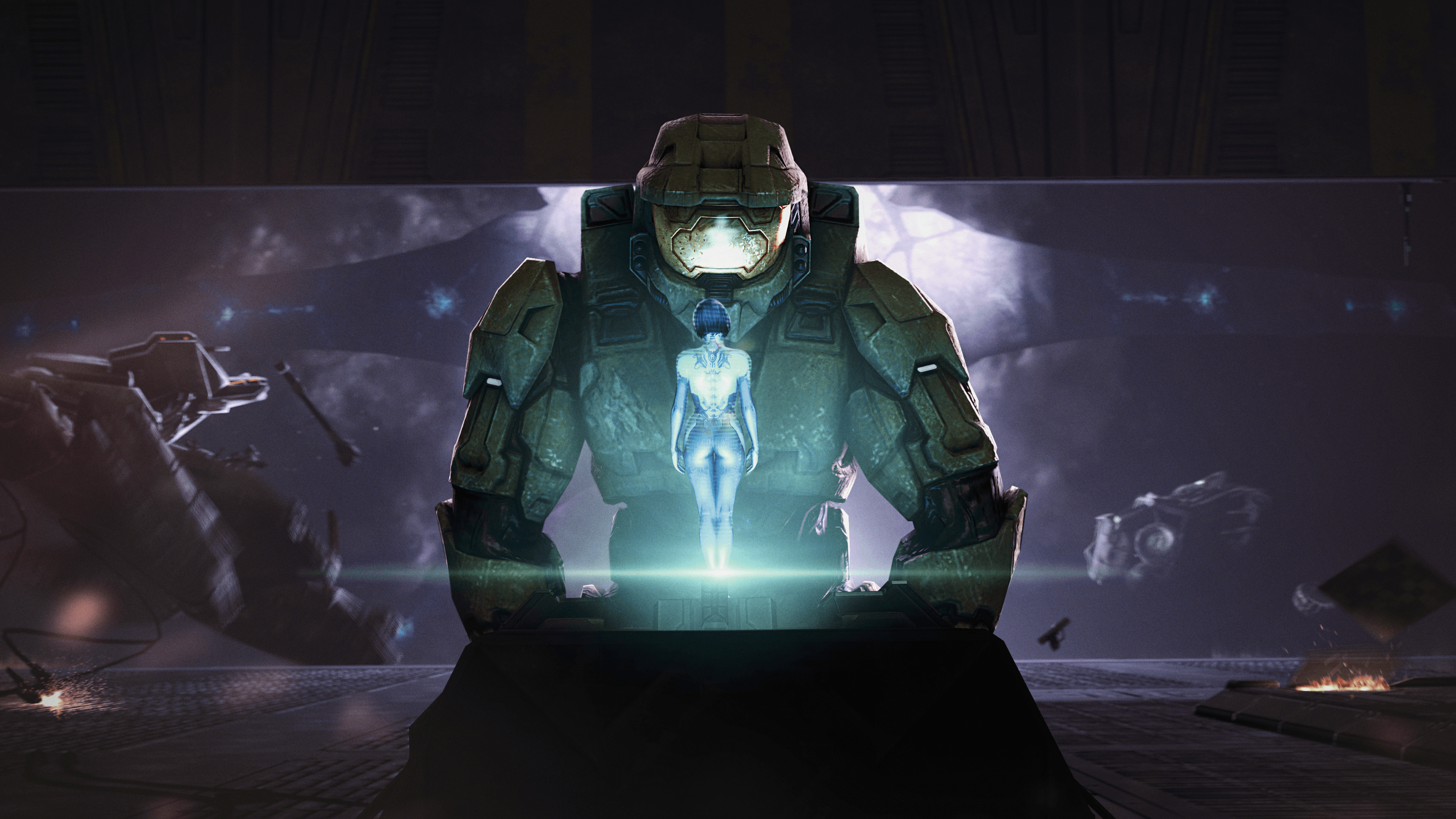 Halo 3: ODST, Gaming experience, Action-packed storyline, Futuristic atmosphere, 3840x2160 4K Desktop