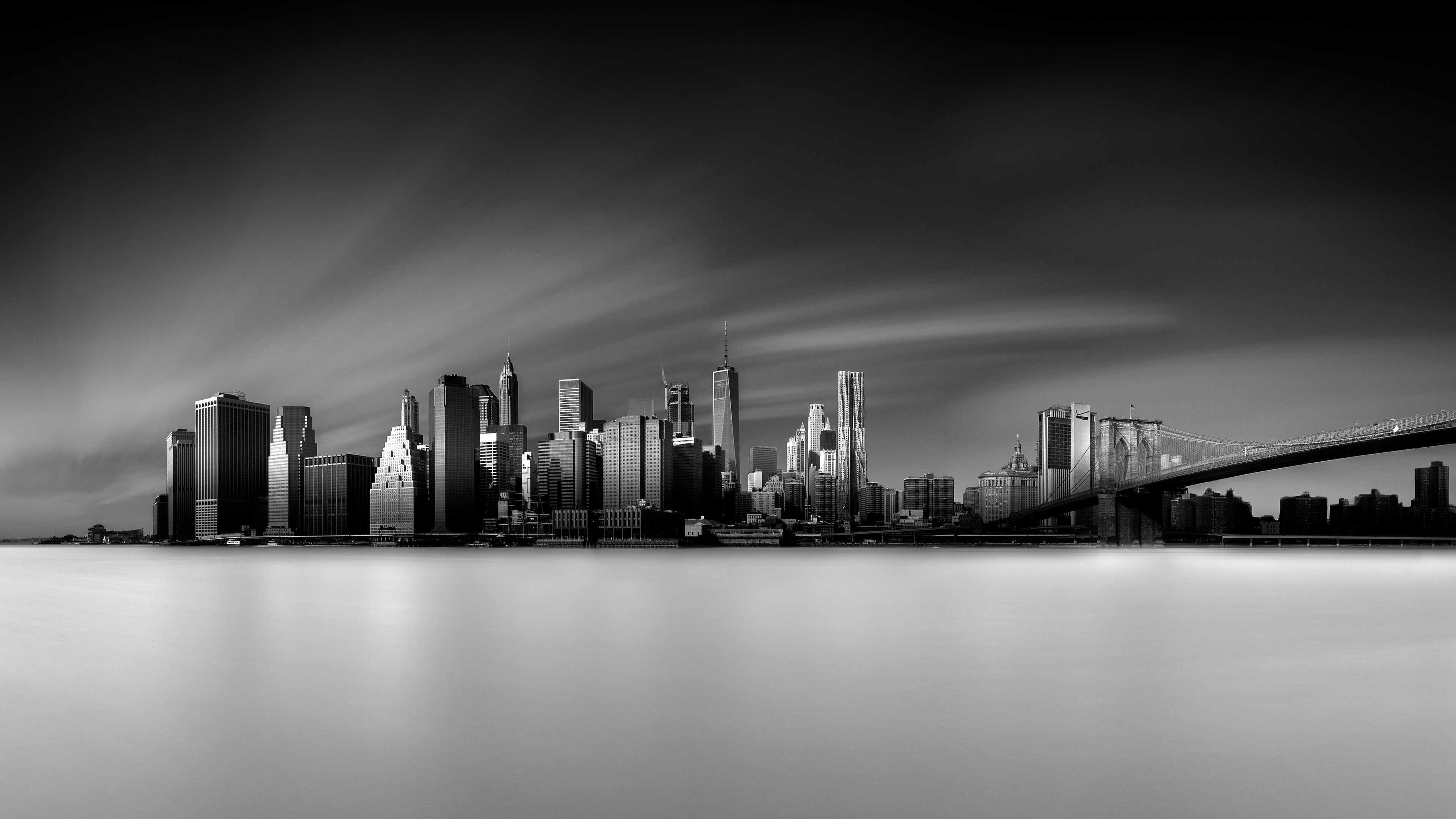 New York, Black and White, Travels, 4K Ultra HD, 3840x2160 4K Desktop