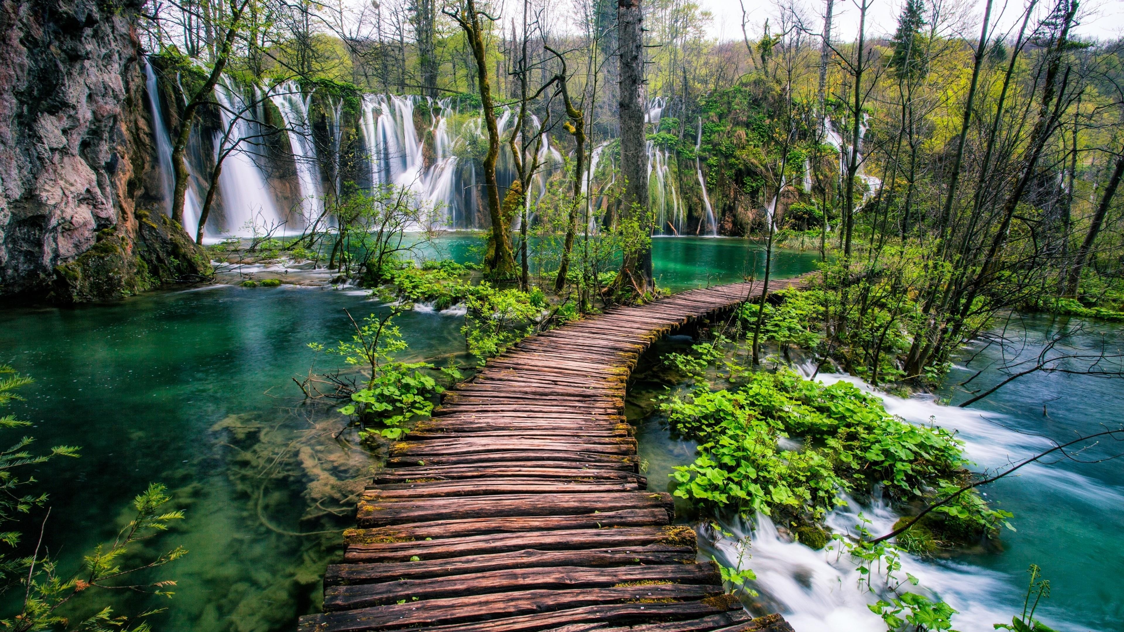 Plitvice Lakes National Park, Nature lover's delight, Picture-perfect wallpapers, Must-visit destination, 3840x2160 4K Desktop
