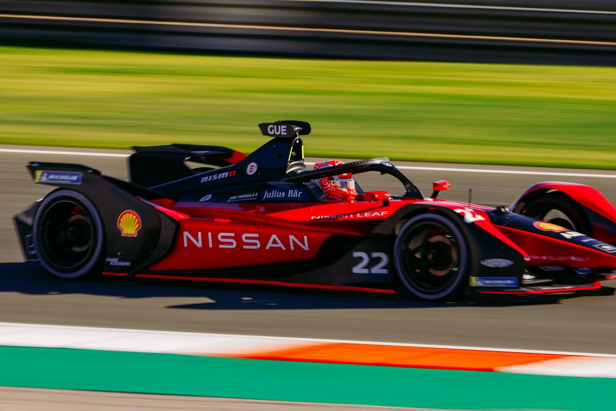 Motorsports: Maximilian Gunther drives Nissan Nismo Leaf, The official ABB FIA Formula E World Championship pre-season test. 2560x1710 HD Wallpaper.