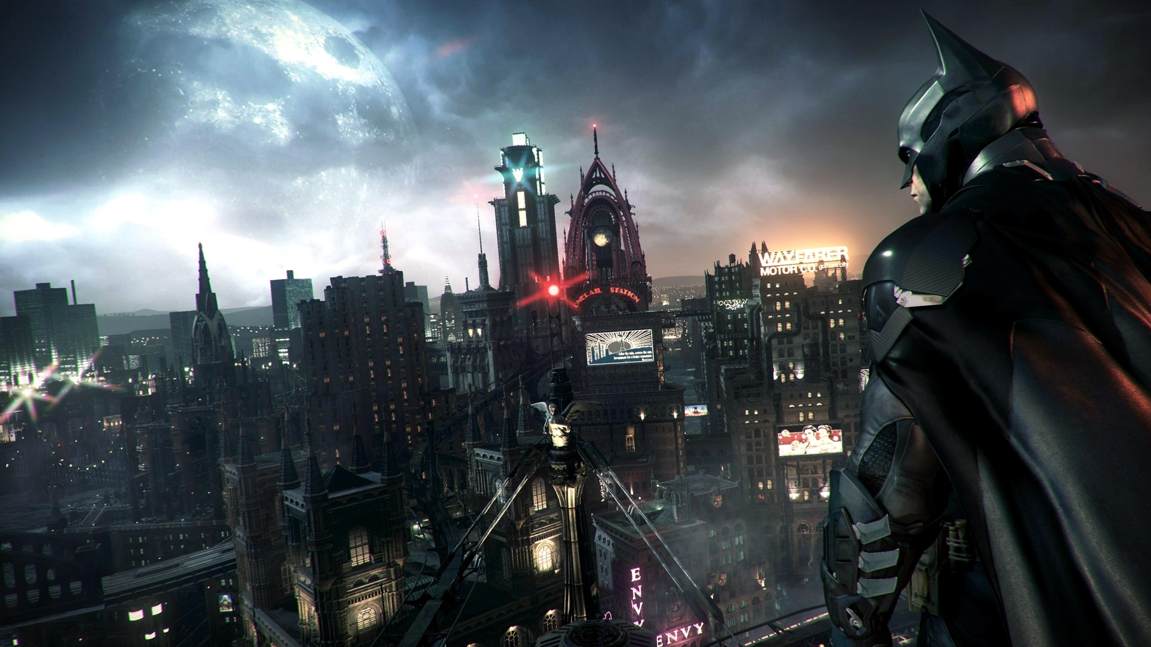 Gotham City movies, Stunning 4K gaming wallpapers, Action-filled video game scenes, 3840x2160 4K Desktop