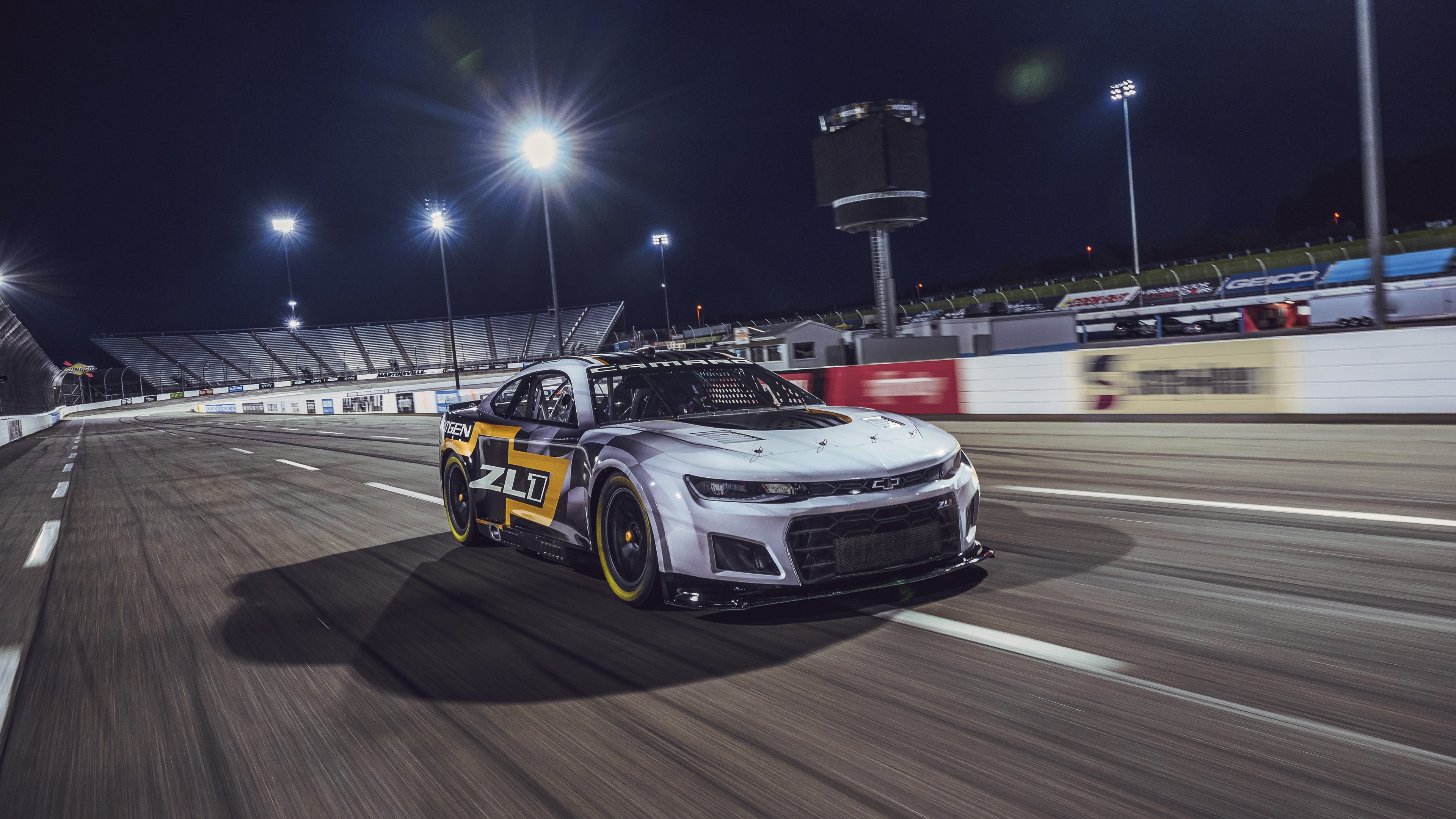 Camaro ZL1 and Nascar, High-performance partnership, Speed and power, Racing excitement, Dynamic wallpapers, 3840x2160 4K Desktop