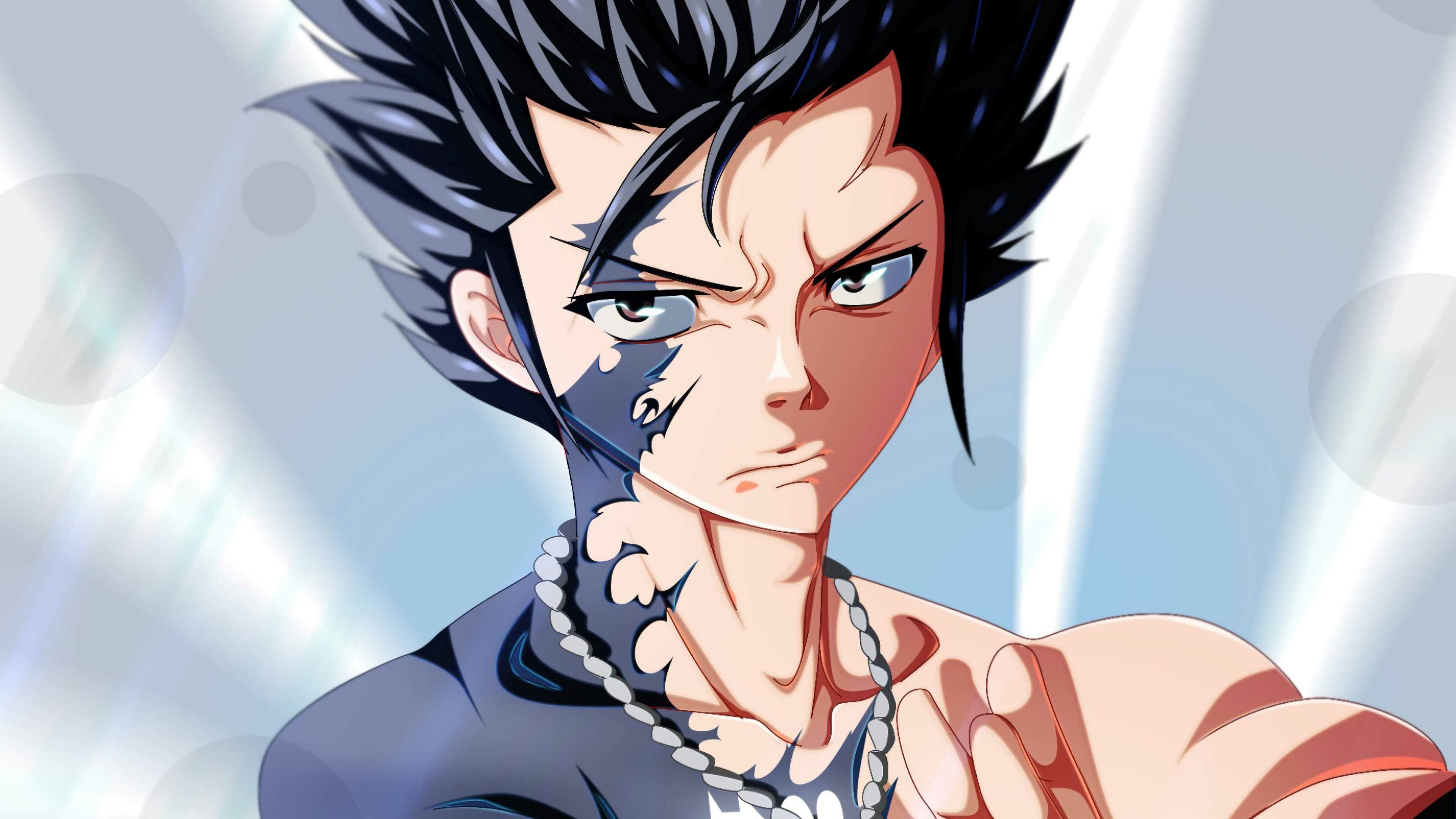 Fairy Tail: Gray Fullbuster, was ranked first in "Meredy's Most Important People to Kill" list. 3840x2160 4K Background.