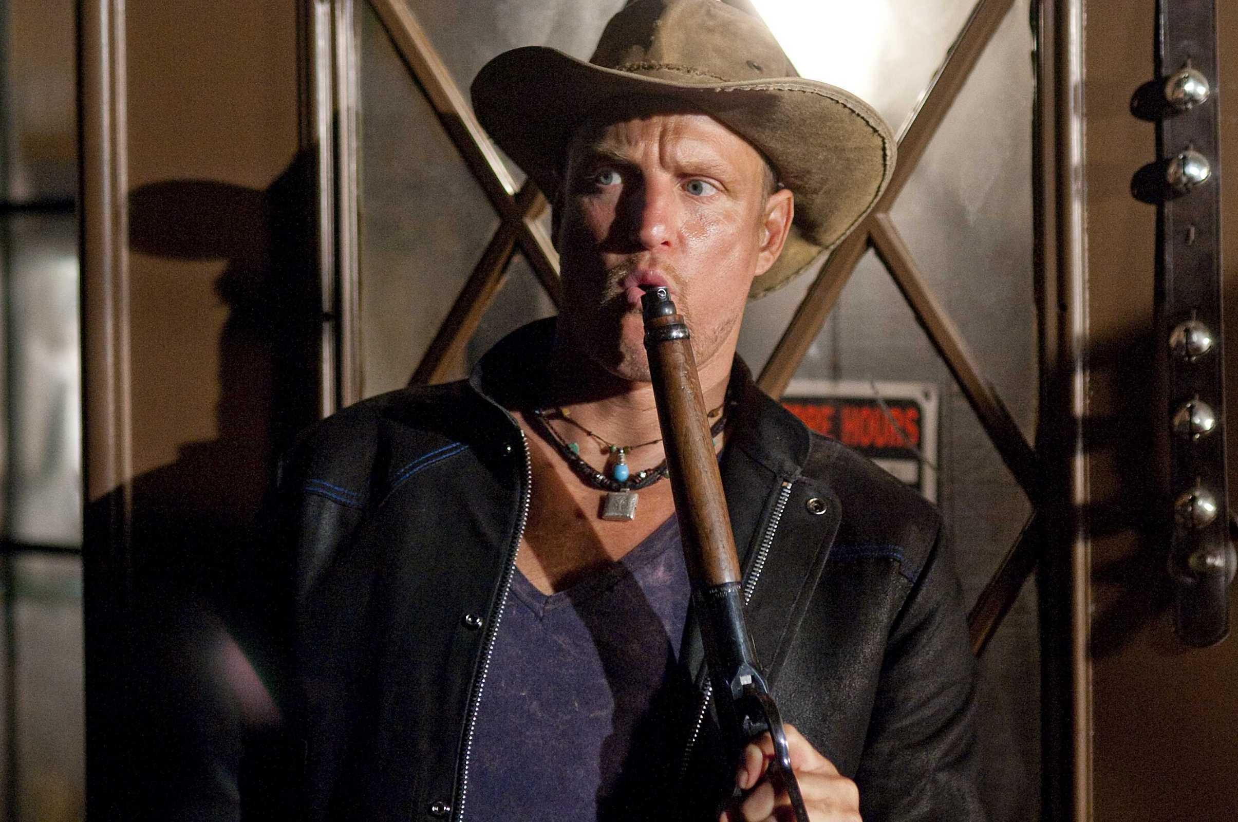 Zombieland: Woody Harrelson as Tallahassee, Columbus' trusted partner. 2410x1600 HD Background.