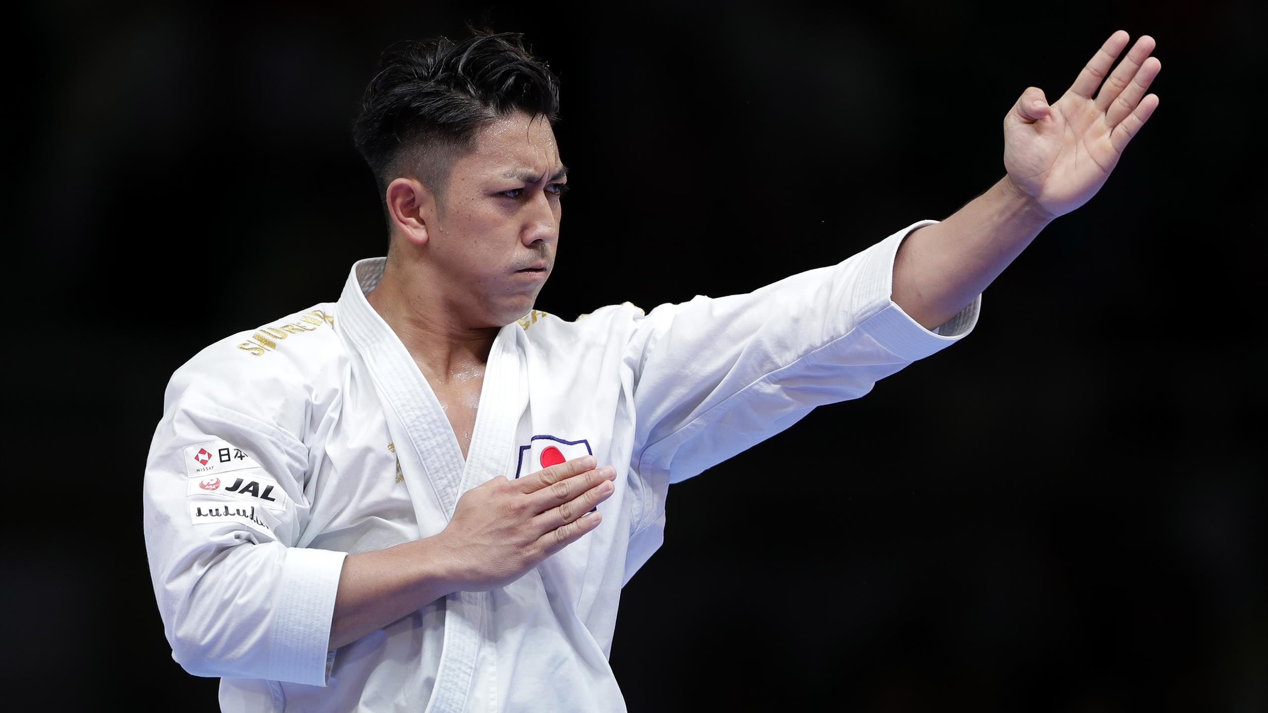 Karate: Ryo Kiyuna, A Japanese karateka, The men's kata event at the 2020 Summer Olympics gold medalist. 2560x1440 HD Background.