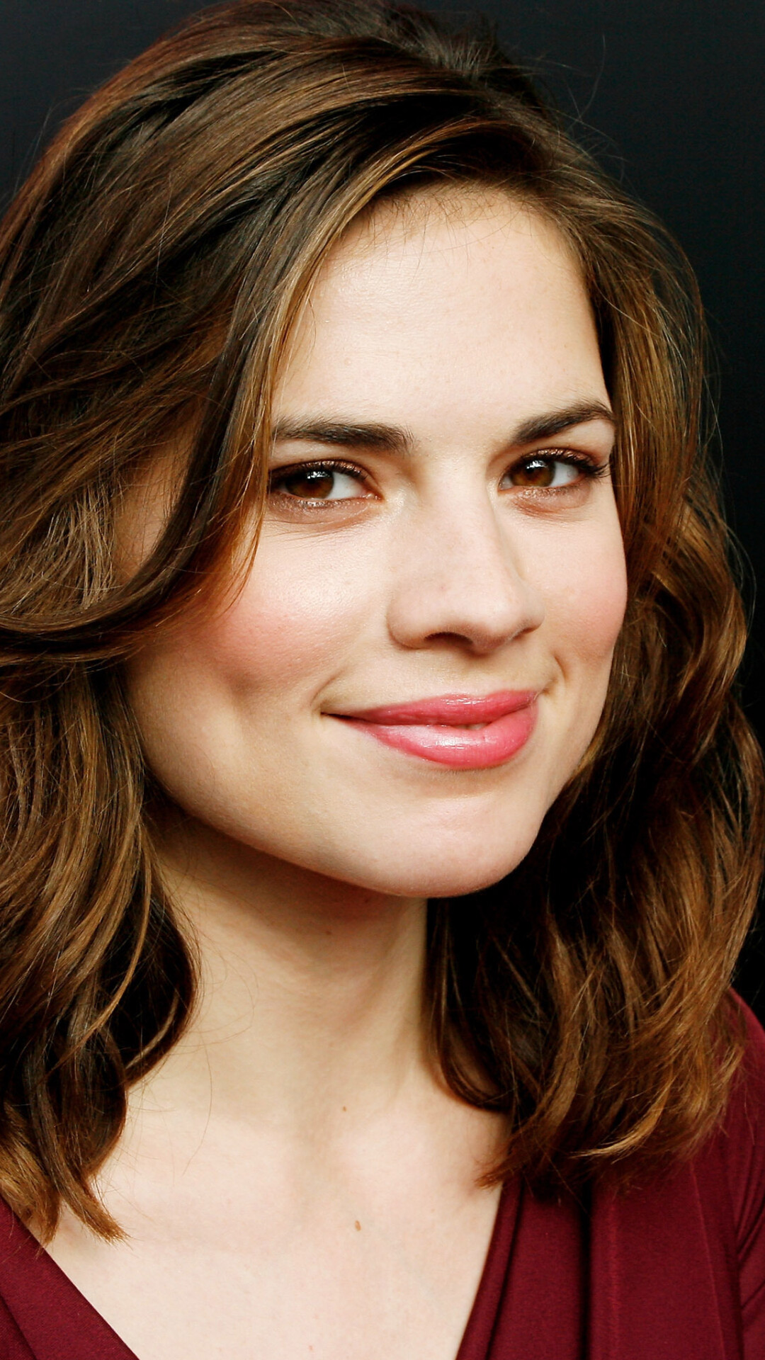 Hayley Atwell: Nominee for 2010 Laurence Olivier Awards for Best Actress in a Supporting Role. 1080x1920 Full HD Wallpaper.