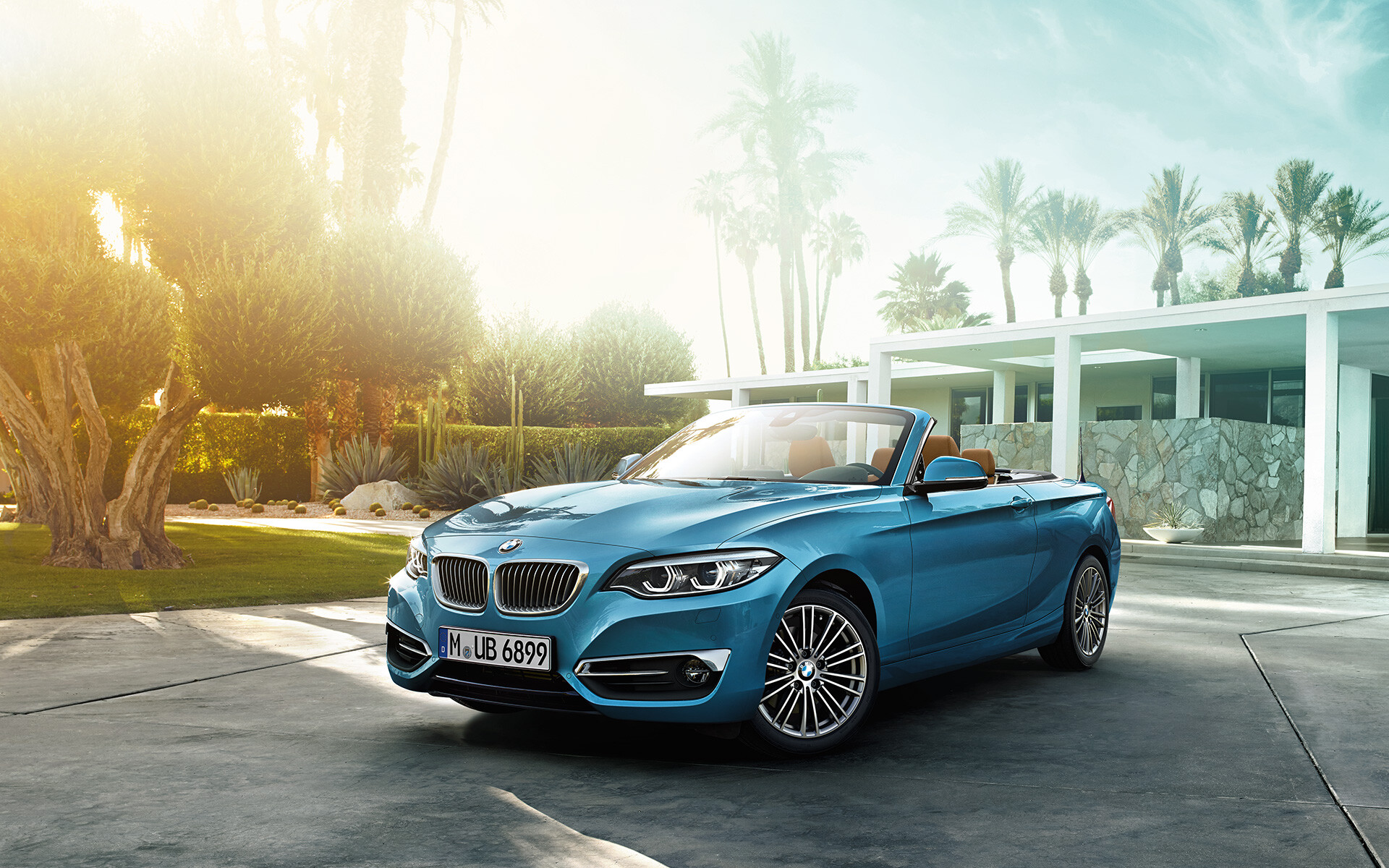 BMW 2 Series: Convertible, M240i, A twin kidney grille. 1920x1200 HD Background.
