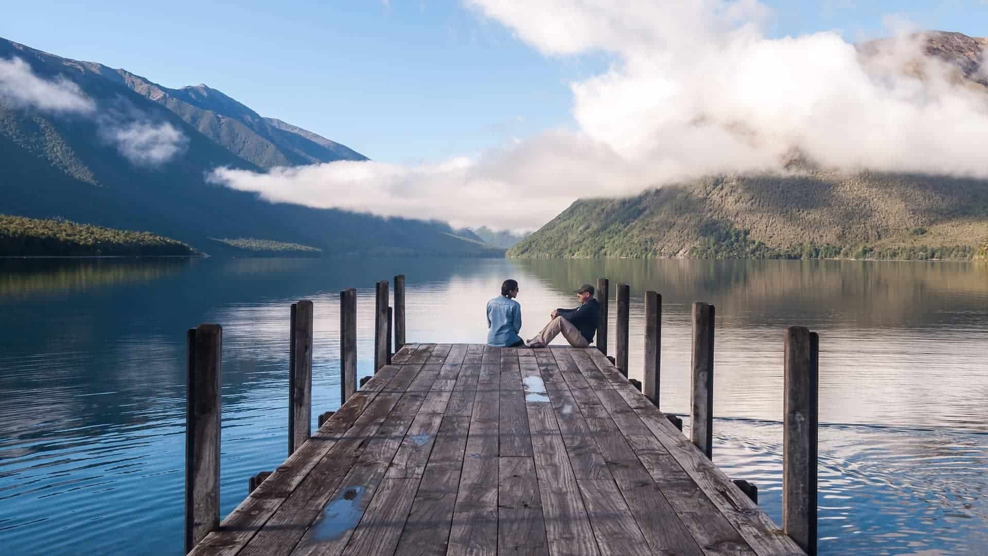 Blue Lake, Clearest waters, Natural wonder, New Zealand beauty, 1920x1080 Full HD Desktop