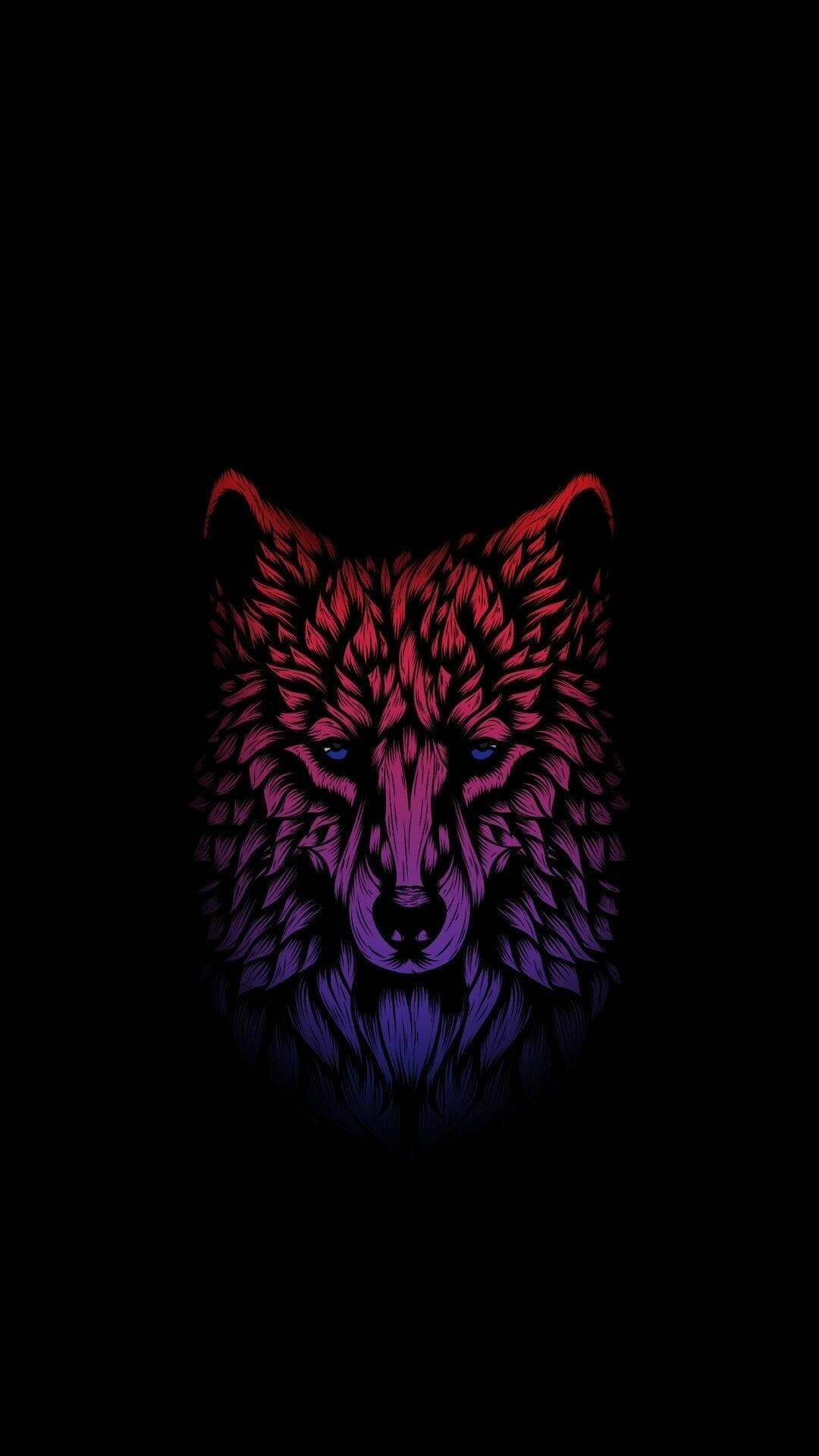 Wolf: Predator, Art, Wild animal, Canidae. 1080x1920 Full HD Wallpaper.