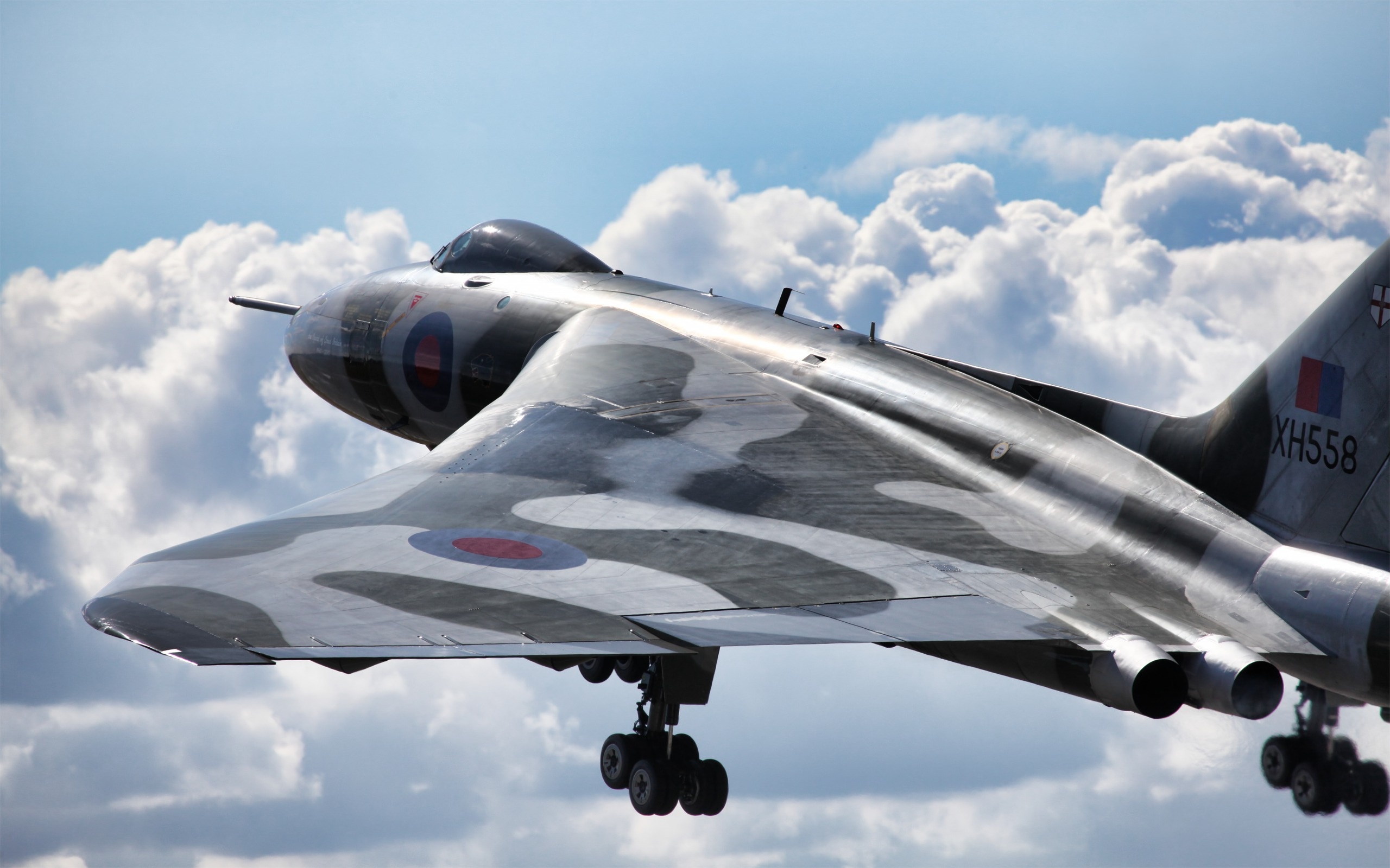 Avro Vulcan, Iconic bomber, Aerial might, Military aircraft, 2560x1600 HD Desktop