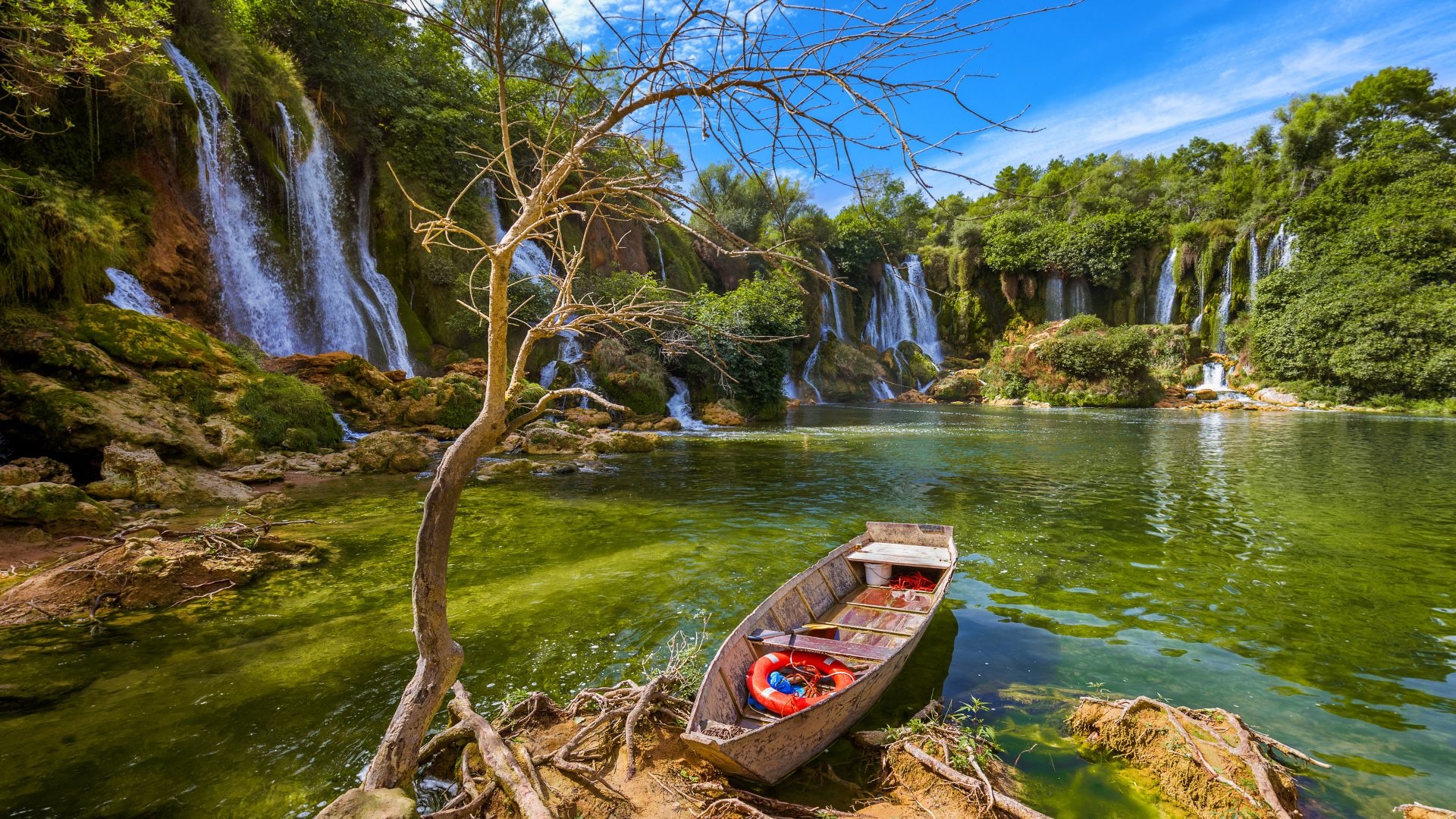Waterfall Kravice, Beautiful nature, Scenic beauty, Bosnia and Herzegovina, 1920x1080 Full HD Desktop