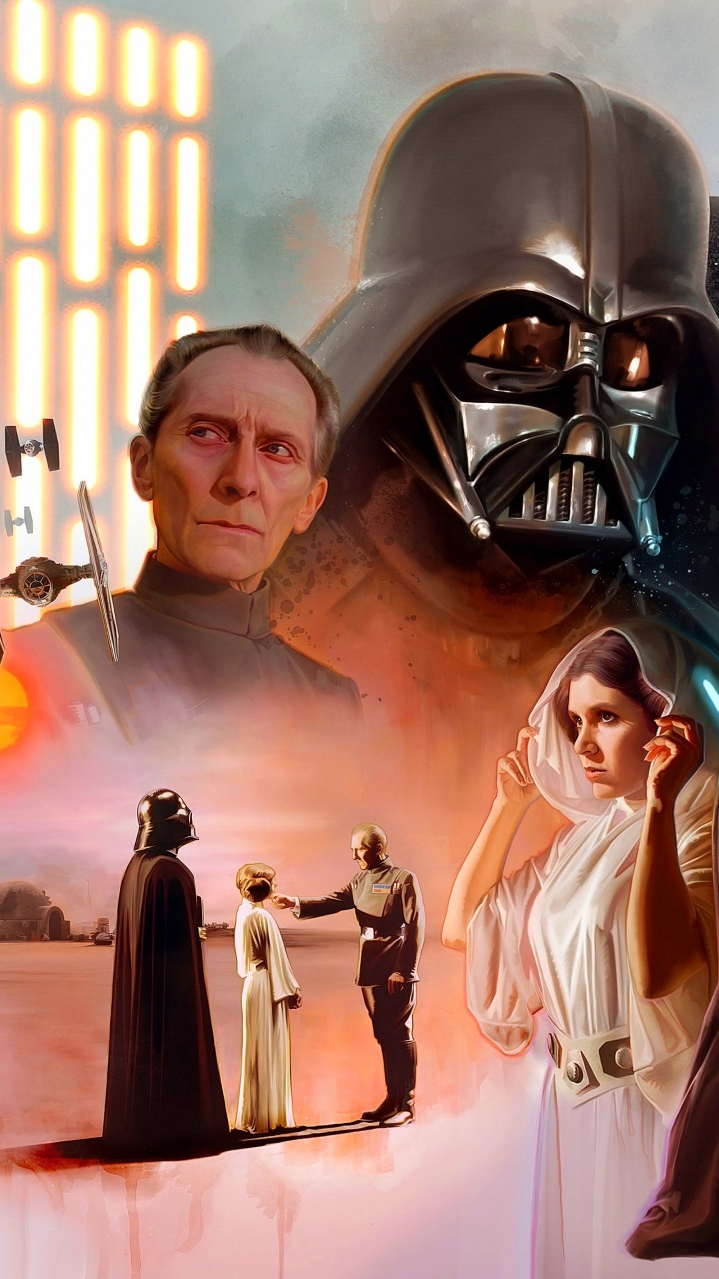 Princess Leia: Sci-fi, Star Wars trilogy, Skywalker Saga, Mother to Ben Solo. 1440x2560 HD Wallpaper.