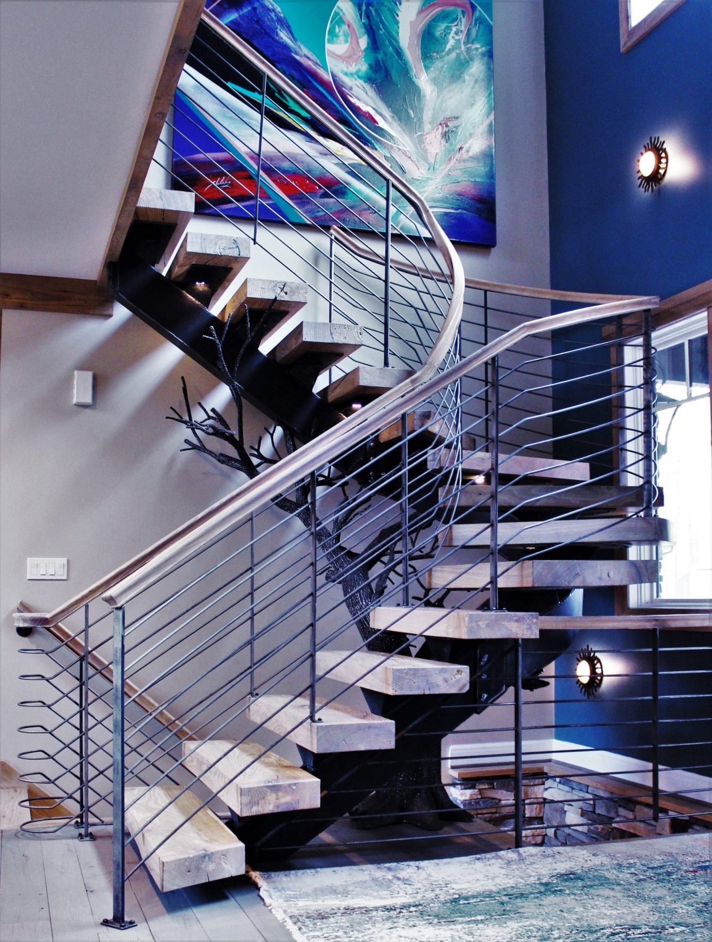 Spiral staircase manufacturer, Great Lakes Metal Fabrication, 1460x1920 HD Handy