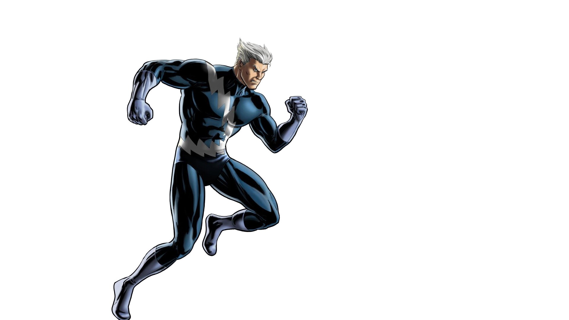 Quicksilver (Marvel): Twin brother of the Scarlet Witch, the son of Magneto and the half-brother of Polaris. 1920x1080 Full HD Background.