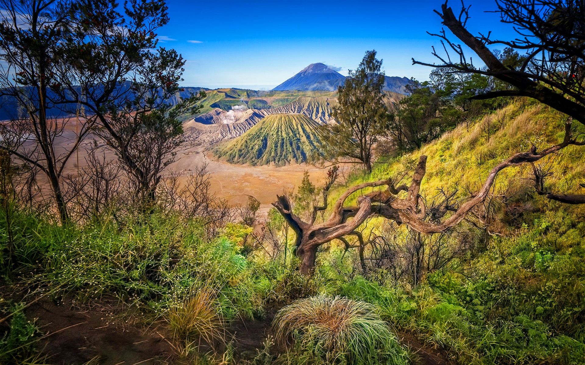 Mount Bromo's HDR beauty, Volcanic wonder, Indonesian landscapes, HD wallpapers, 1920x1200 HD Desktop