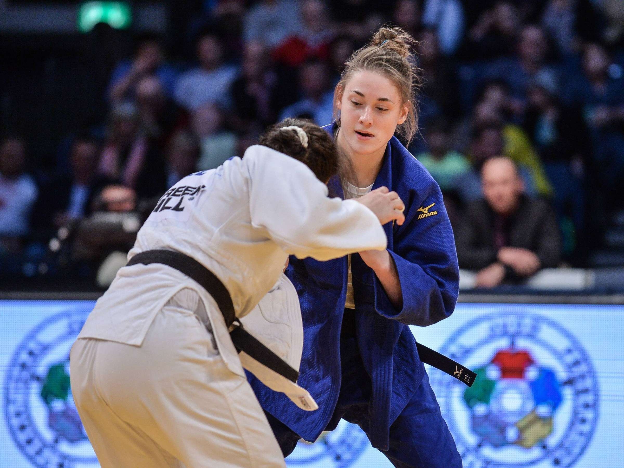 Judo: Giovanna Scoccimarro, A German judoka, The 2017 European silver medalist, 2020 Summer Olympics. 2400x1800 HD Background.