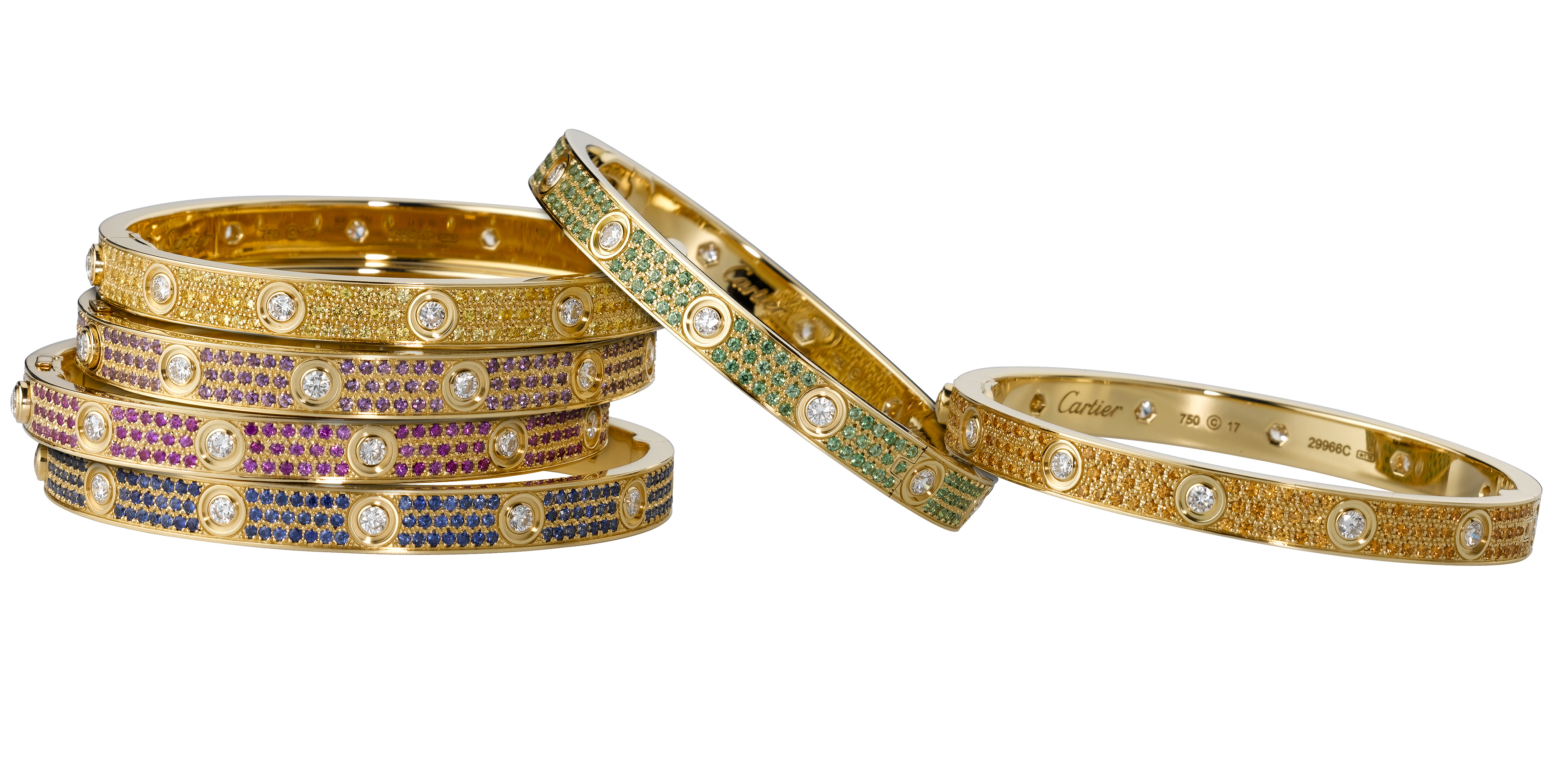 Cartier: A love child of '70s New York, The Love collection, Designer bracelets. 3550x1790 HD Background.