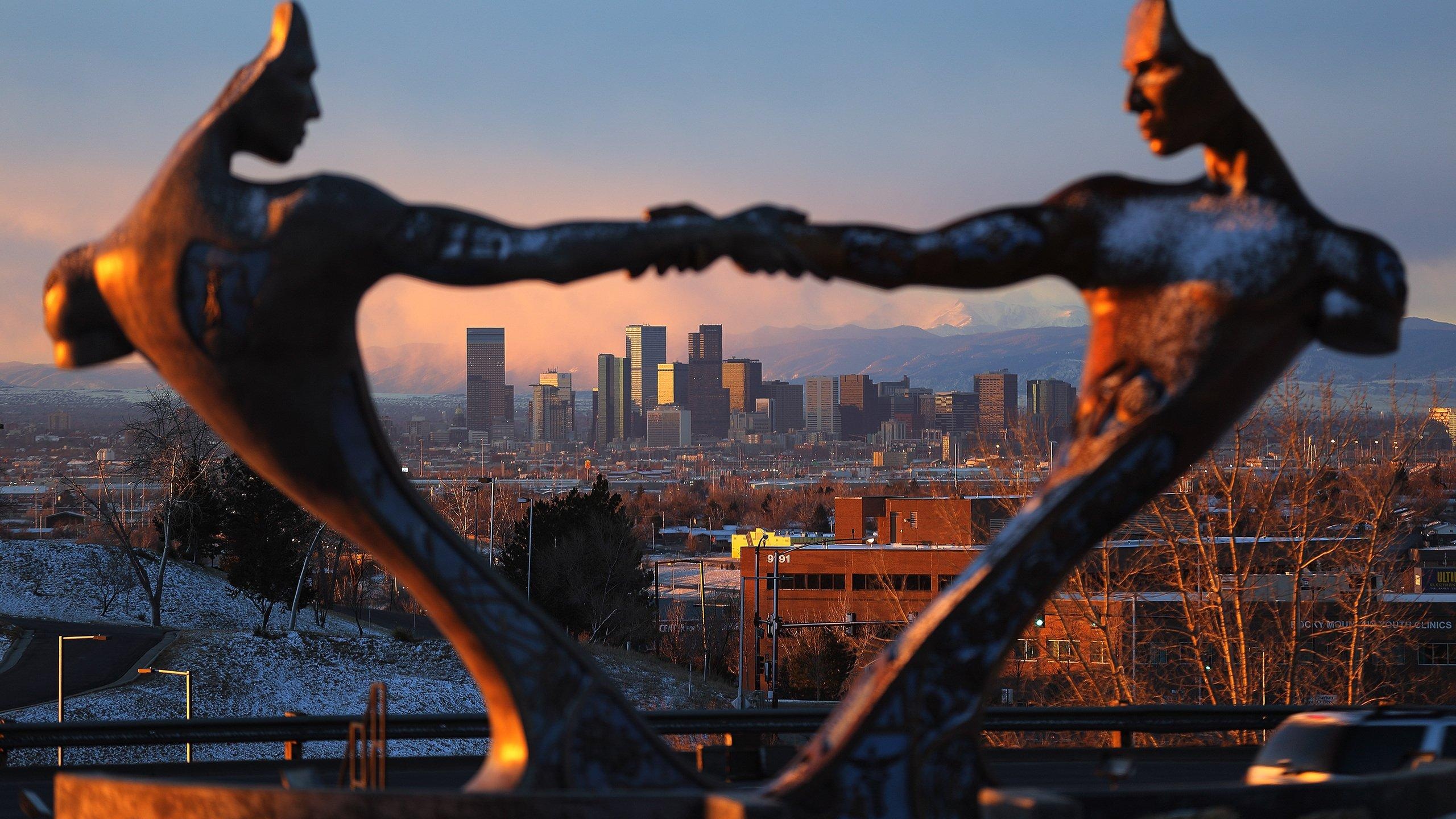 Denver Skyline, Denver Colorado wallpapers, 2560x1440 HD Desktop