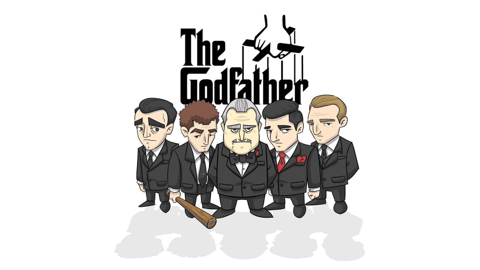 The Godfather wallpaper, The Godfather Vito Corleone, Cartoon movies artwork, HD wallpaper, 1920x1080 Full HD Desktop