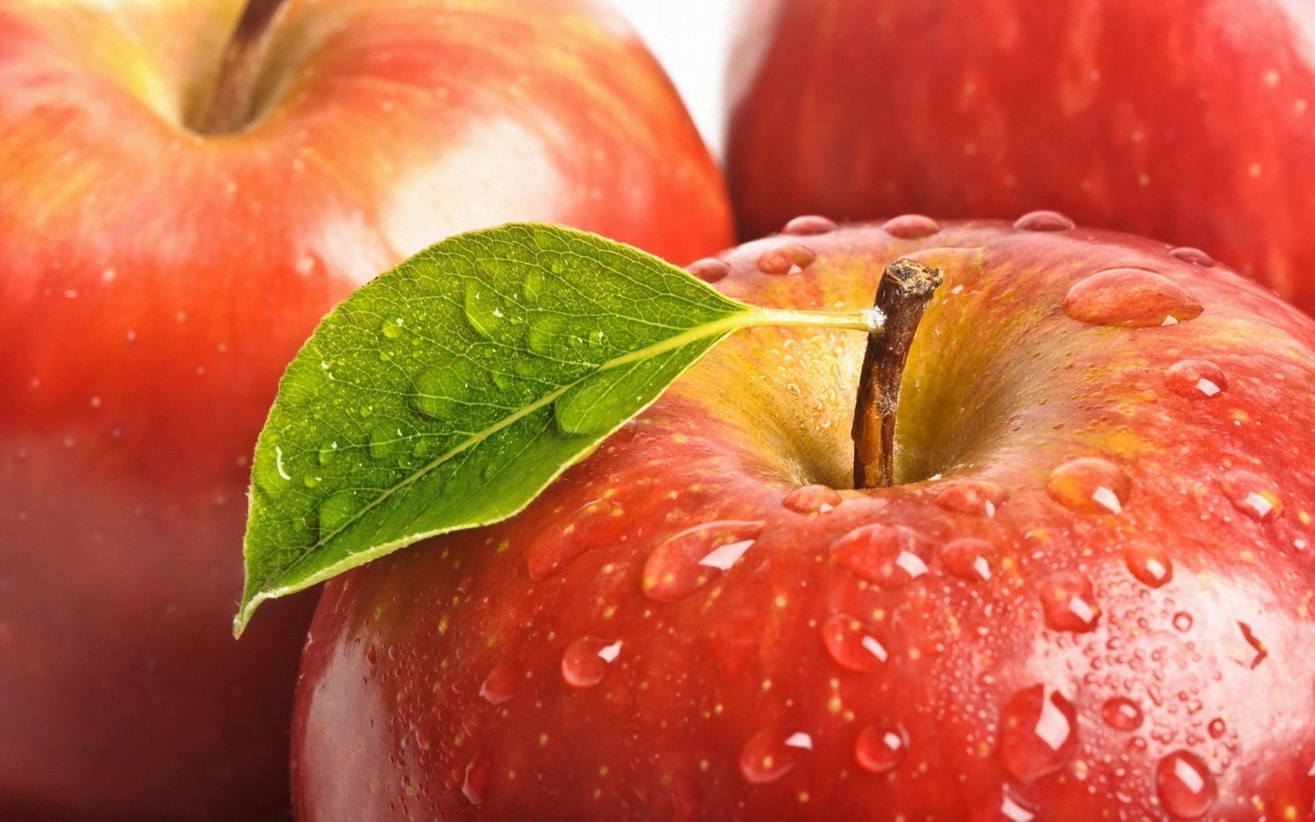 Apple (Fruit): Rich in fiber, vitamins, and minerals, all of which benefit human health. 1920x1200 HD Background.