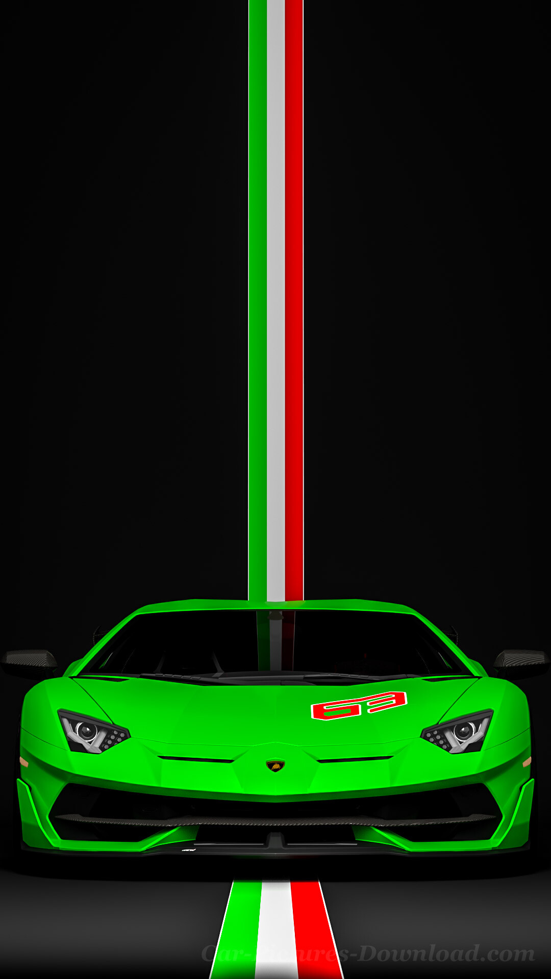 Lamborghini: The company was placed in the receivership of brothers Jean-Claude and Patrick Mimran in 1980. 1080x1920 Full HD Background.