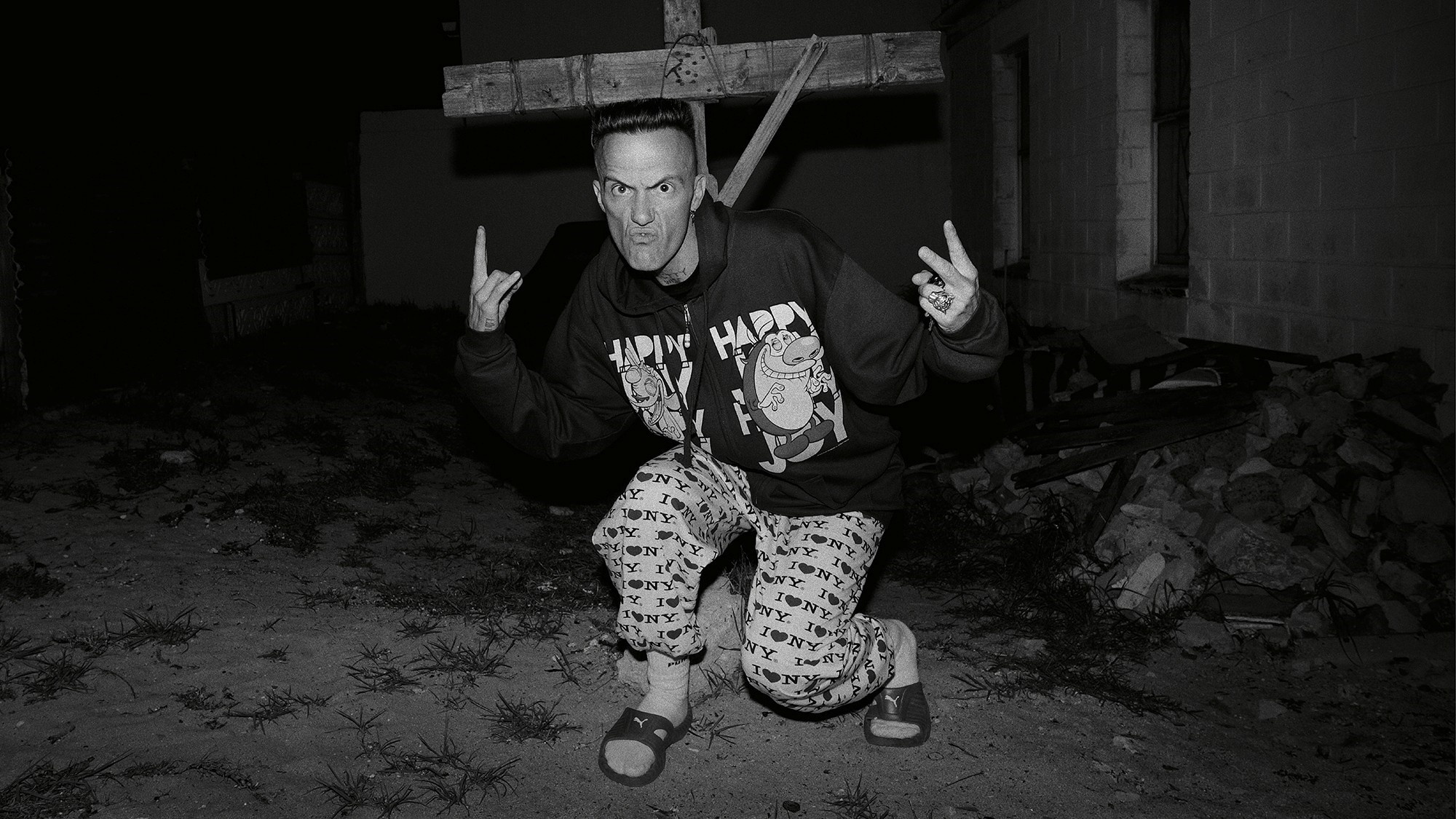 Die Antwoord: Max Normal, A South African rapper, songwriter, record producer, performance artist, and director. 2000x1130 HD Background.
