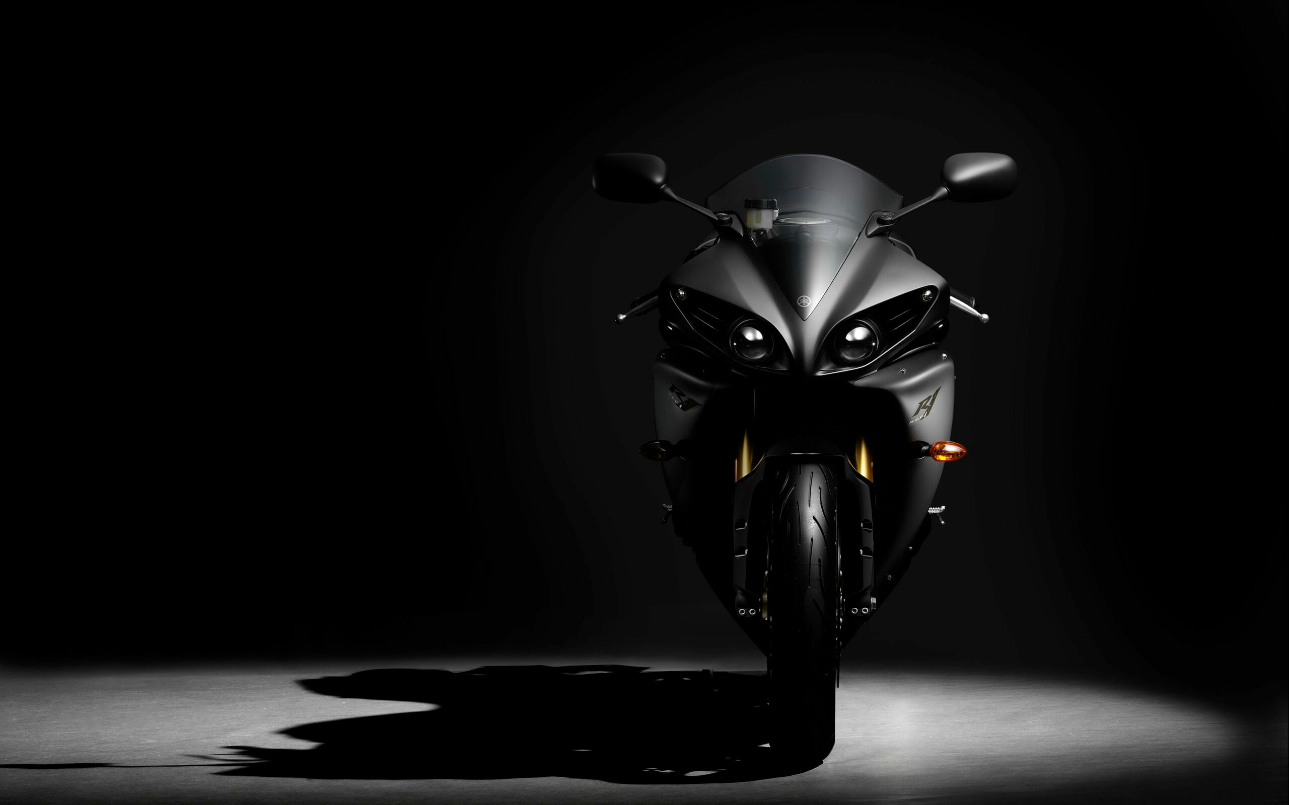 Yamaha YZF R1 HD Tapete, Schwarze Sportmotorrad, Rennbestie, Geschwindigkeit und Stil, 2560x1600 HD Desktop