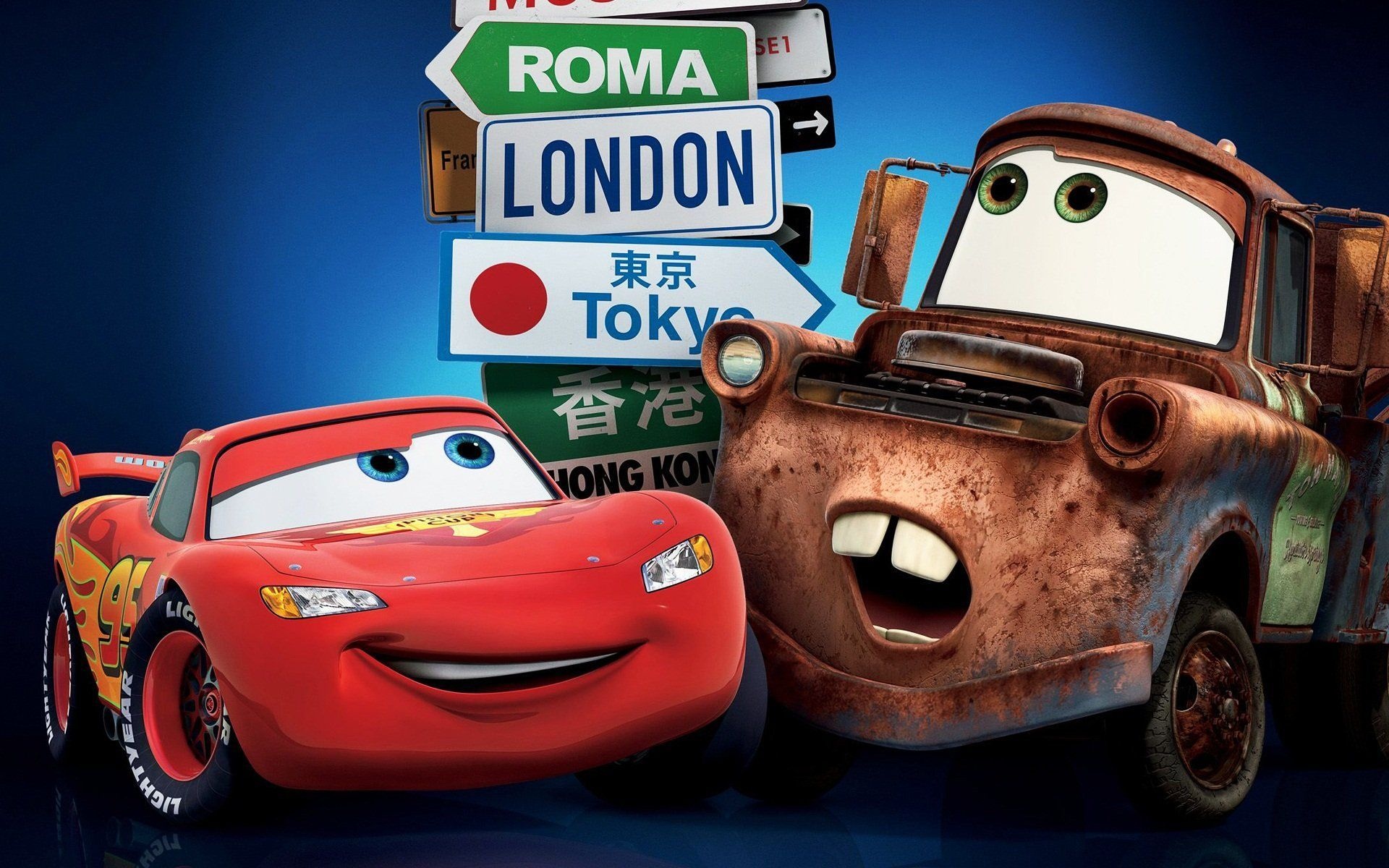 Cars (Disney): Nominated for Best Animated Feature Film at the 69th Golden Globe Awards. 1920x1200 HD Wallpaper.