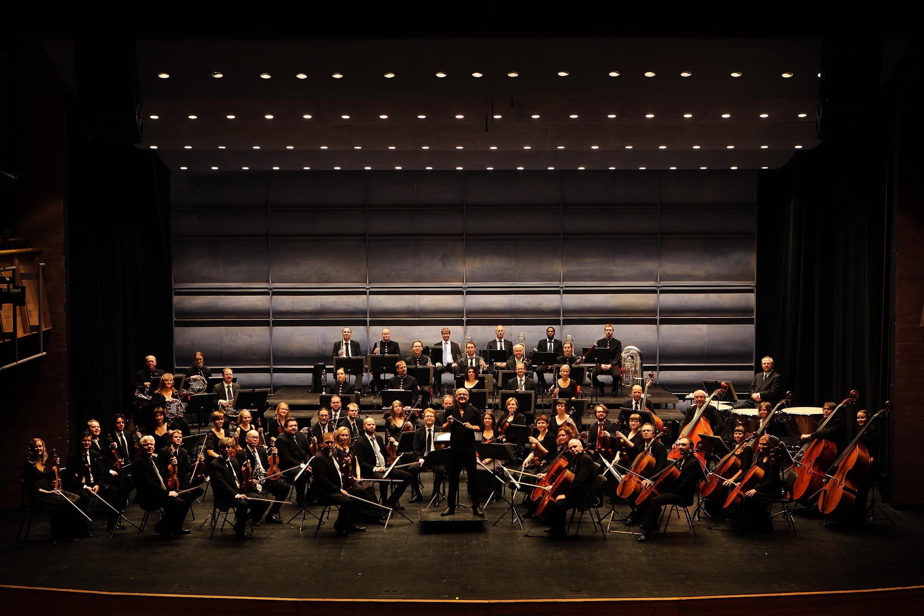 Orchestra: A  large instrumental ensemble, Combining instruments from different families. 3190x2130 HD Wallpaper.