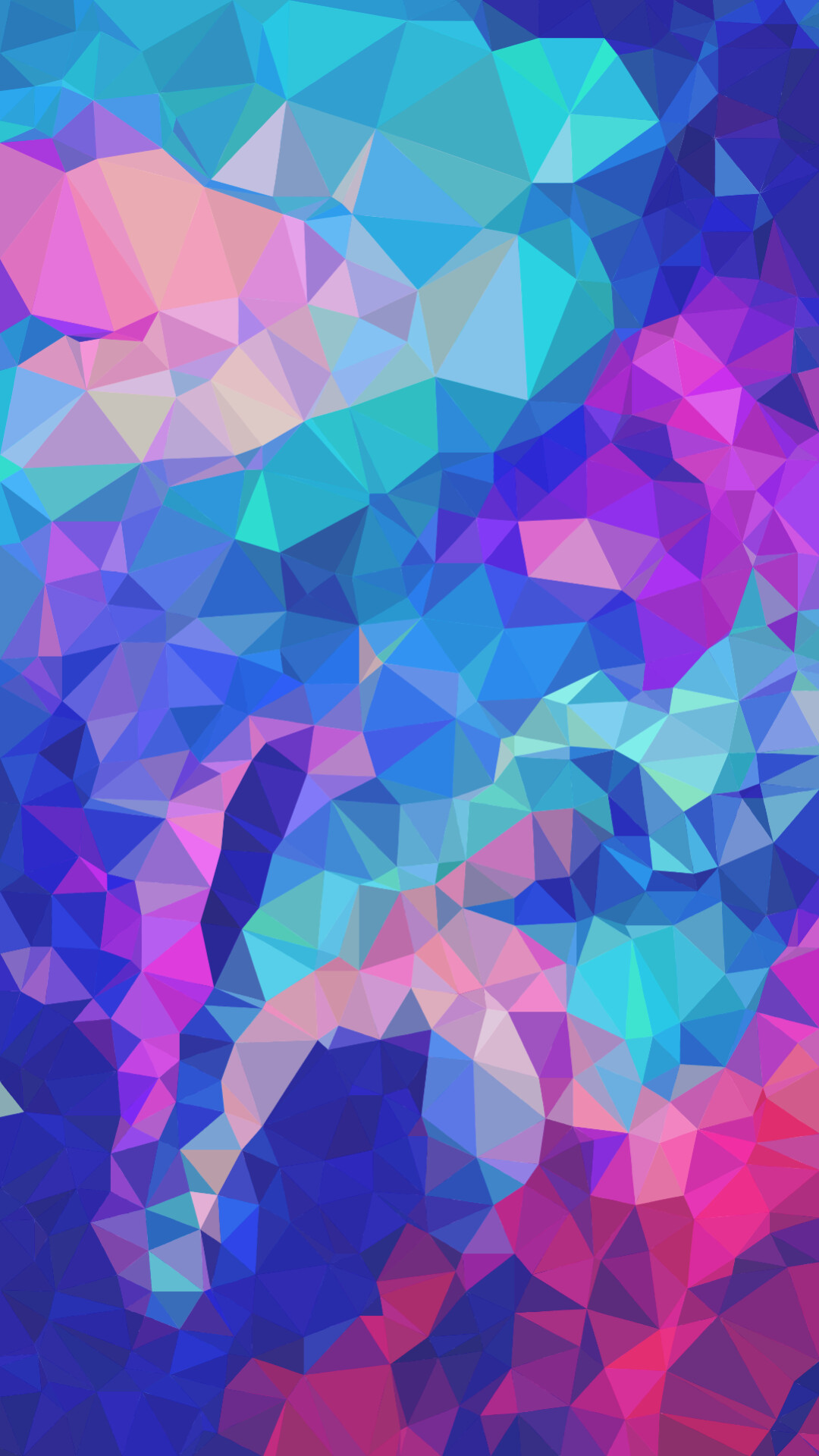 Geometric Abstract: Watercolor polygonal, Triangle, Colorful, Obtuse angles. 1080x1920 Full HD Background.