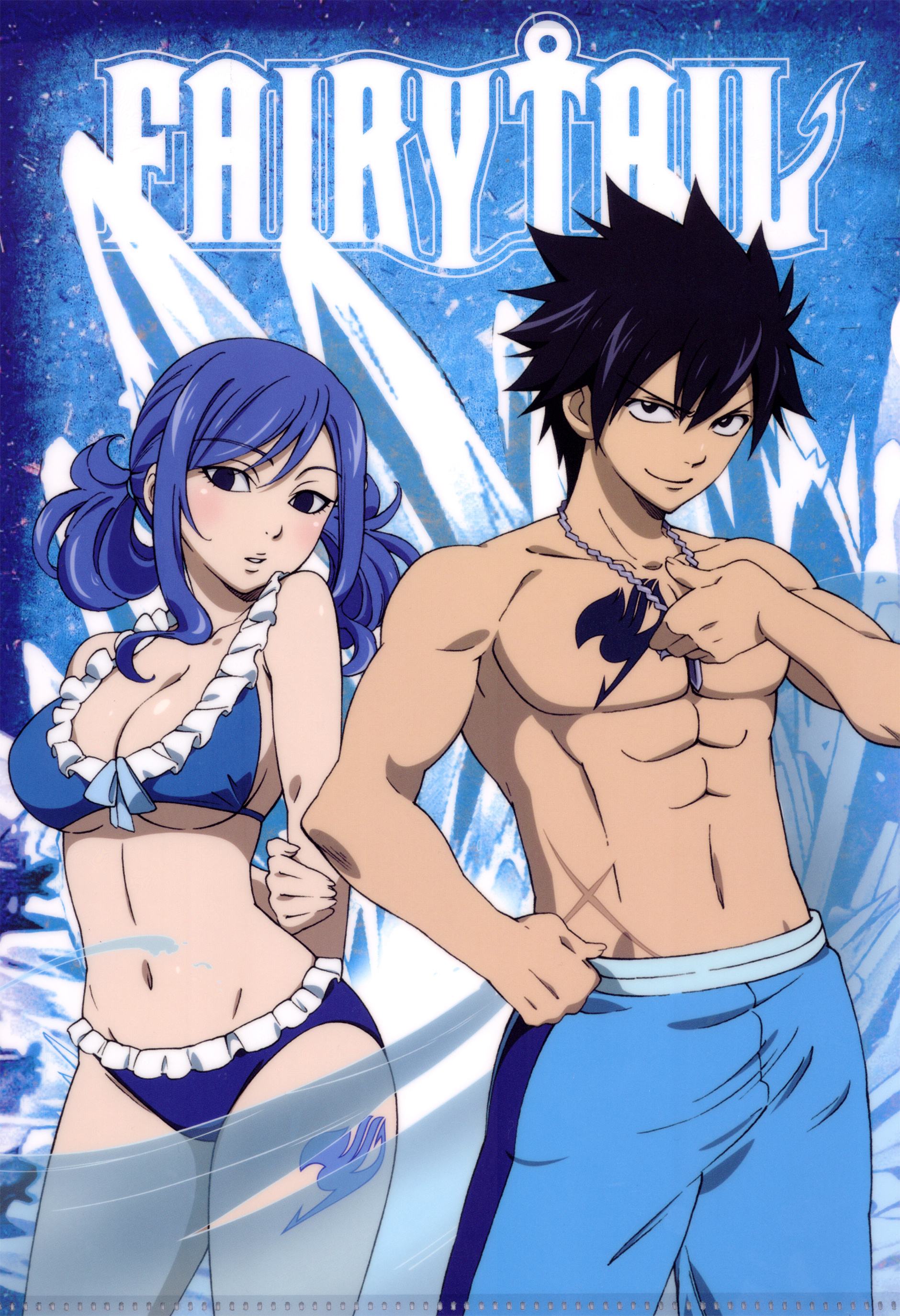 Gray Fullbuster: Gruvia, A canon pairing between Fairy Tail Mages, Juvia Lockser. 1880x2750 HD Background.