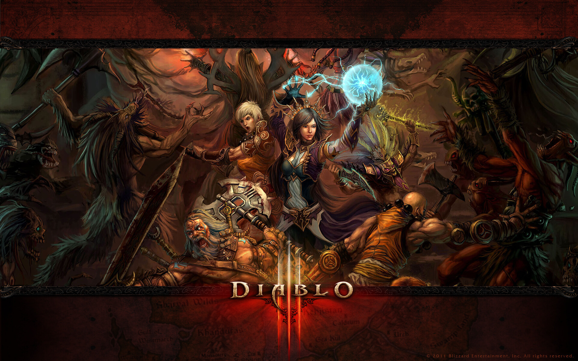 Diablo: The game is highly replayable thanks to its randomly generated levels, with every map that the player encounters being unique compared to the last. 1920x1200 HD Background.