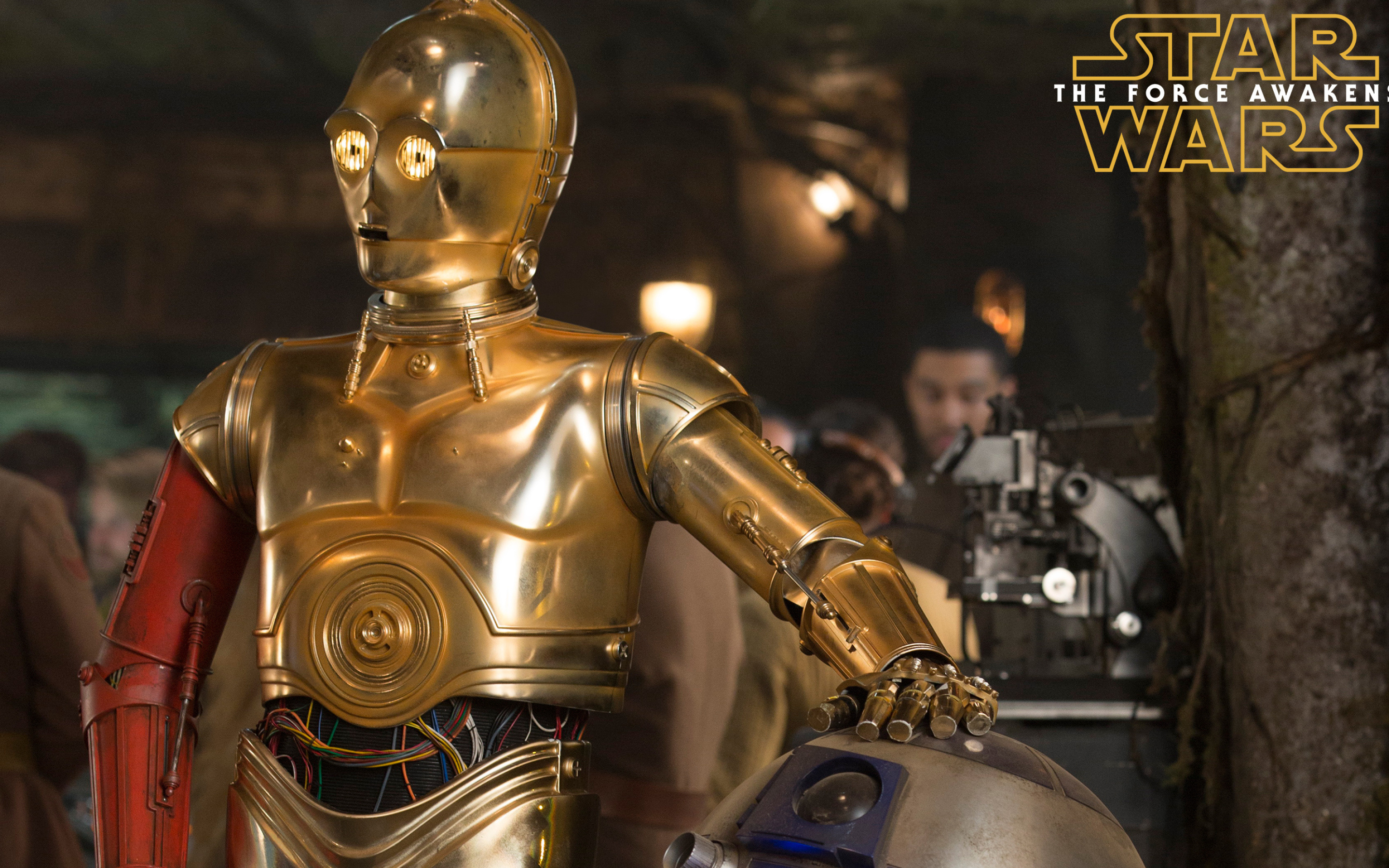 C-3PO wallpaper Force Awakens, Movie wallpapers, Star Wars, 2880x1800 HD Desktop