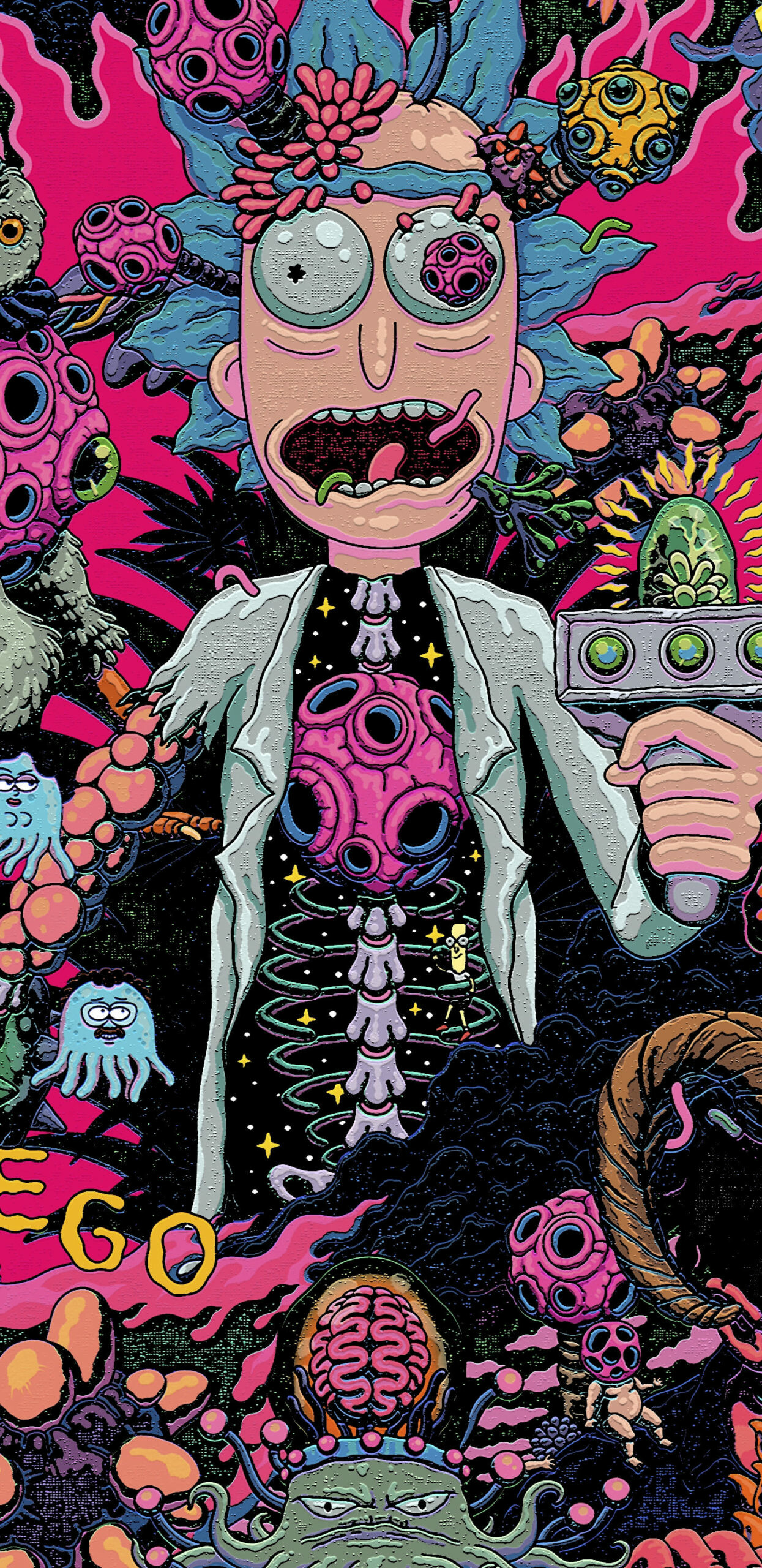Rick and Morty: Season 5, Sanchez C-137 is a sociopathic mad scientist. 1250x2560 HD Background.