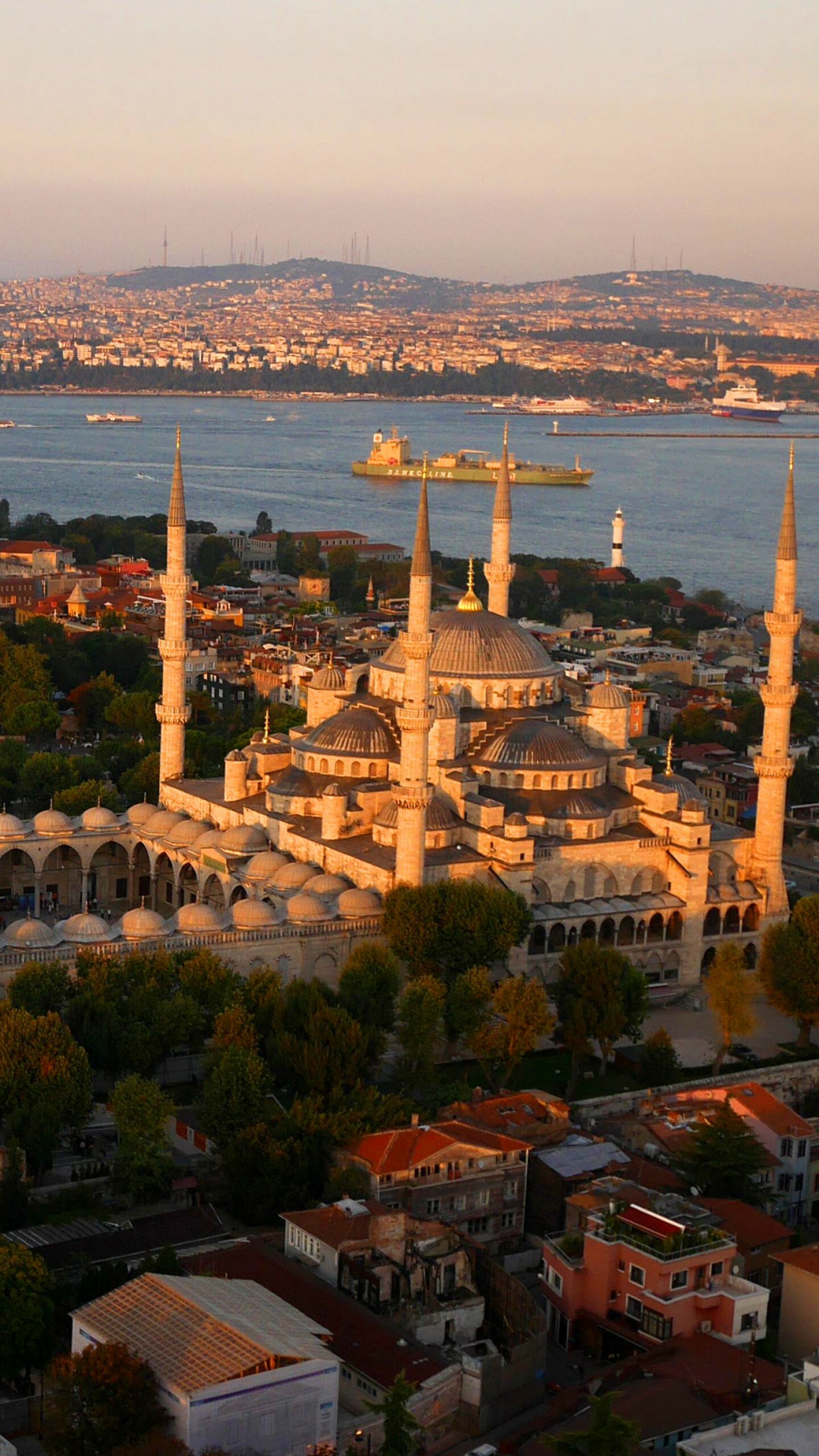 Turkey: Blue Mosque, Istanbul, Tourism, Travel, Architecture, Cityscape. 1440x2560 HD Wallpaper.