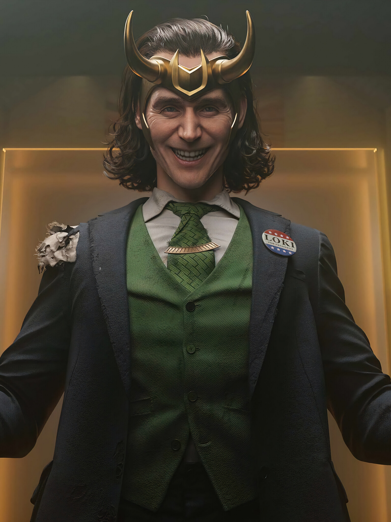 Loki (TV Series): A villain in the MCU, variously attempting to conquer Asgard or Earth. 1540x2050 HD Wallpaper.
